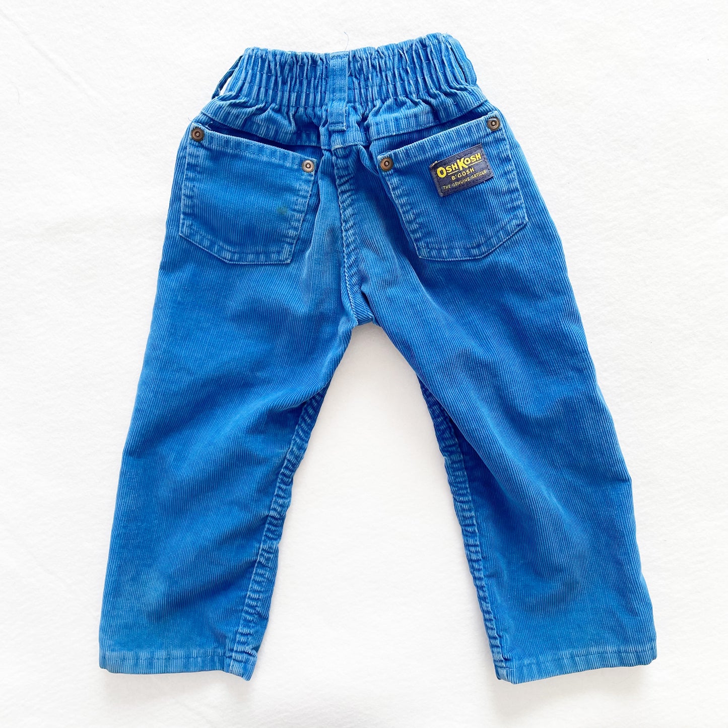 OshKosh Blue Cord Pants - Yellow Clover Vintage Kids Clothes