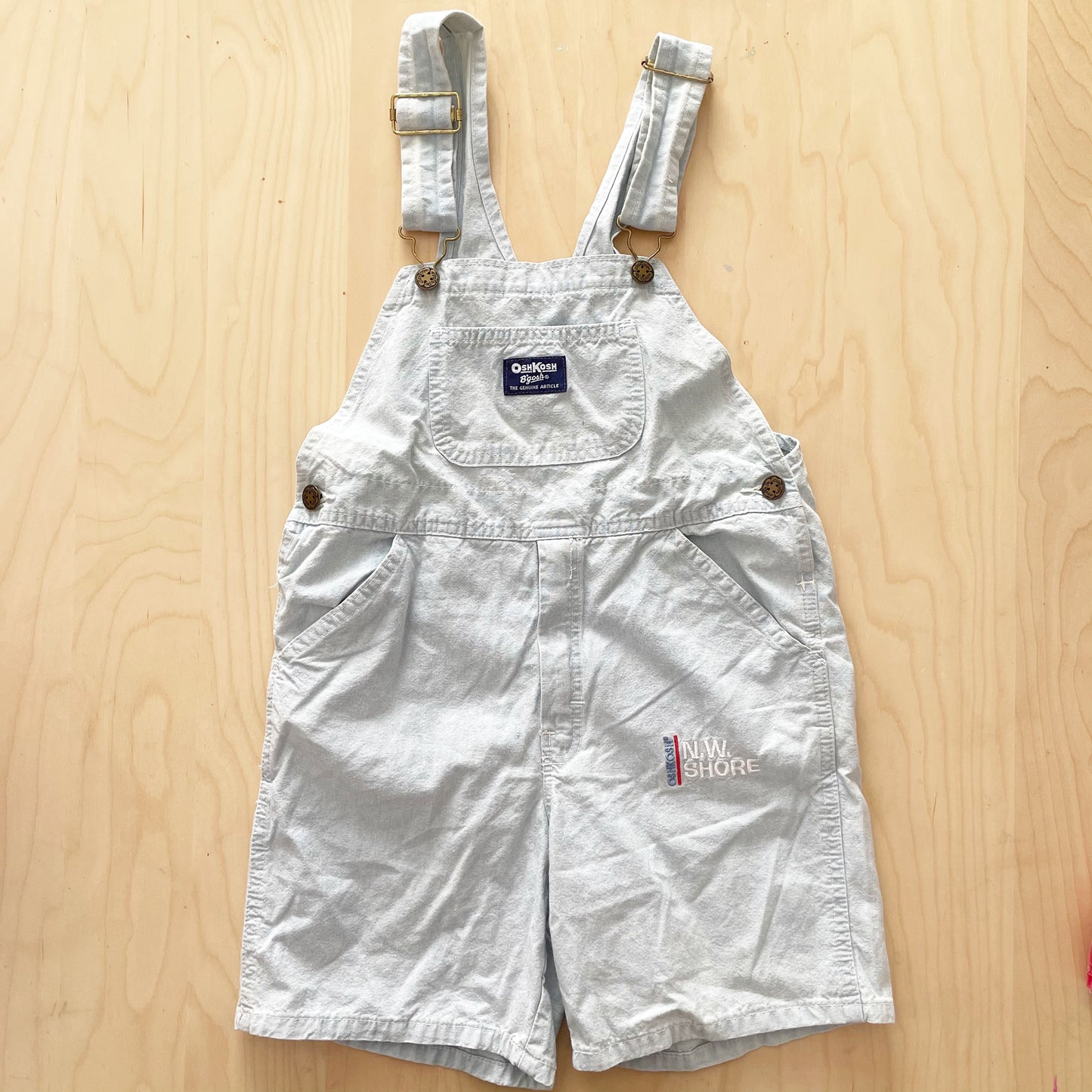 OshKosh Light Wash Chambray Overalls