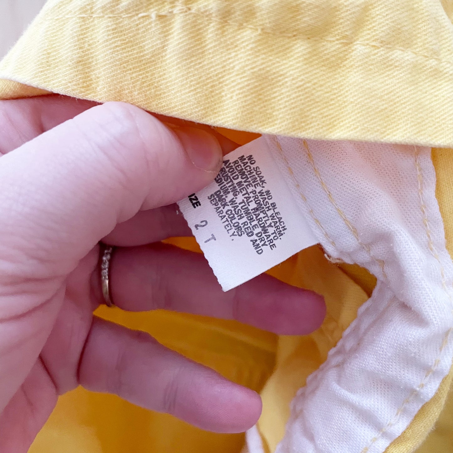 OshKosh Classic Yellow Shortalls - Yellow Clover Vintage Kids Clothes