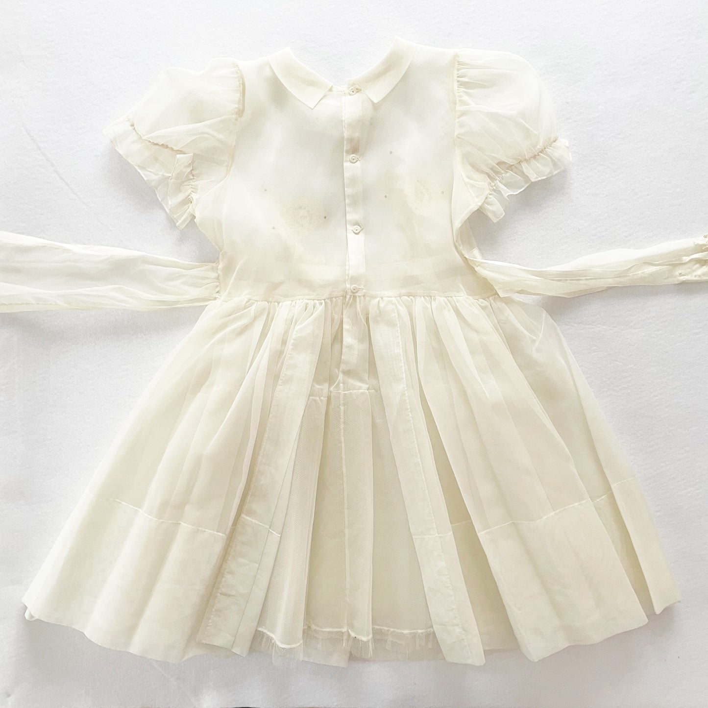 Sheer Lace Appliqué Dress