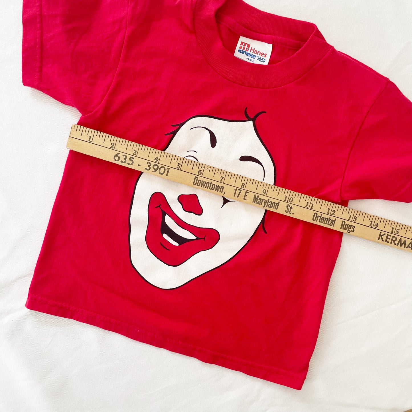 Ronald McDonald Graphic Tee • 2/4y - Yellow Clover Vintage Kids Clothes
