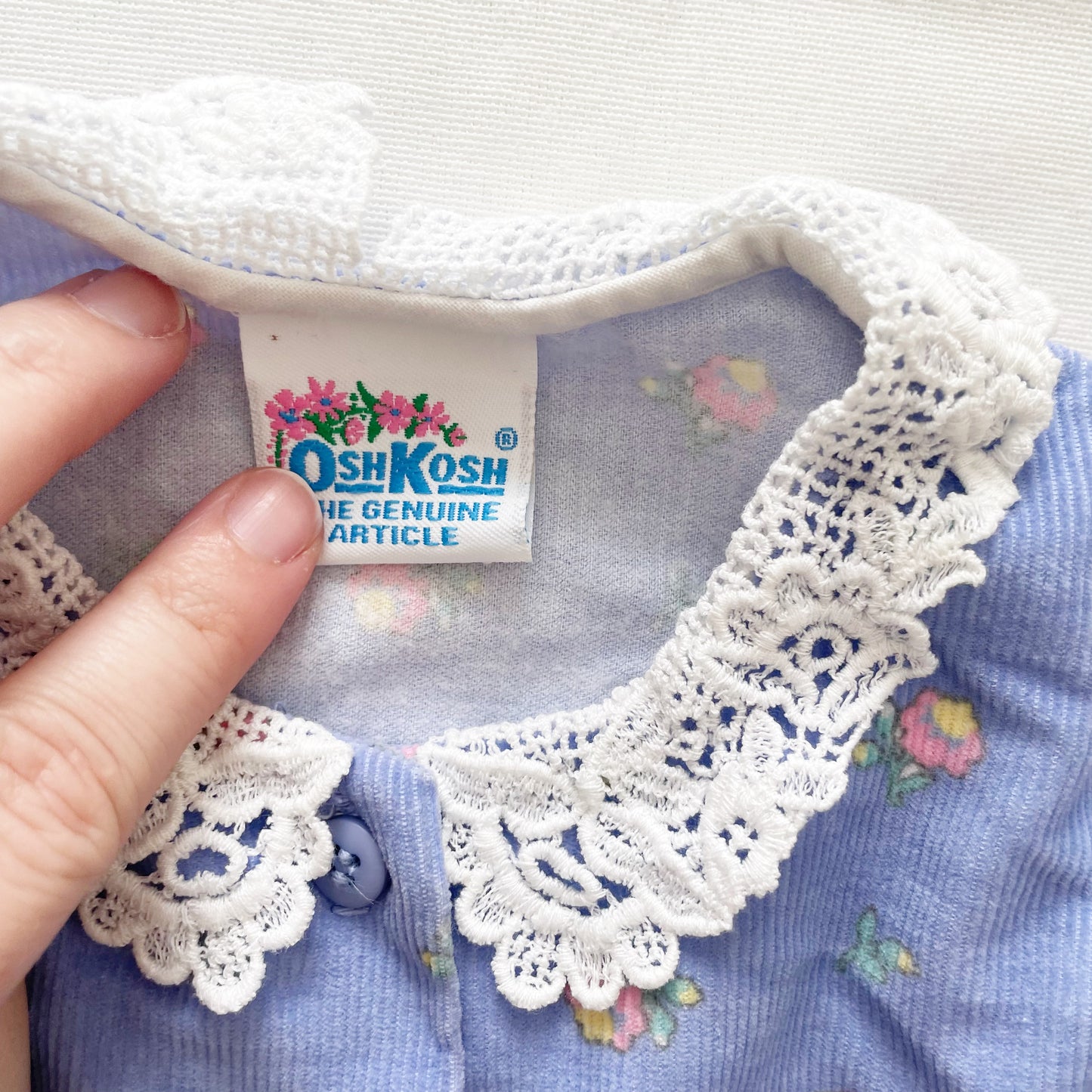 OshKosh Floral Cord Lace Collar Dress