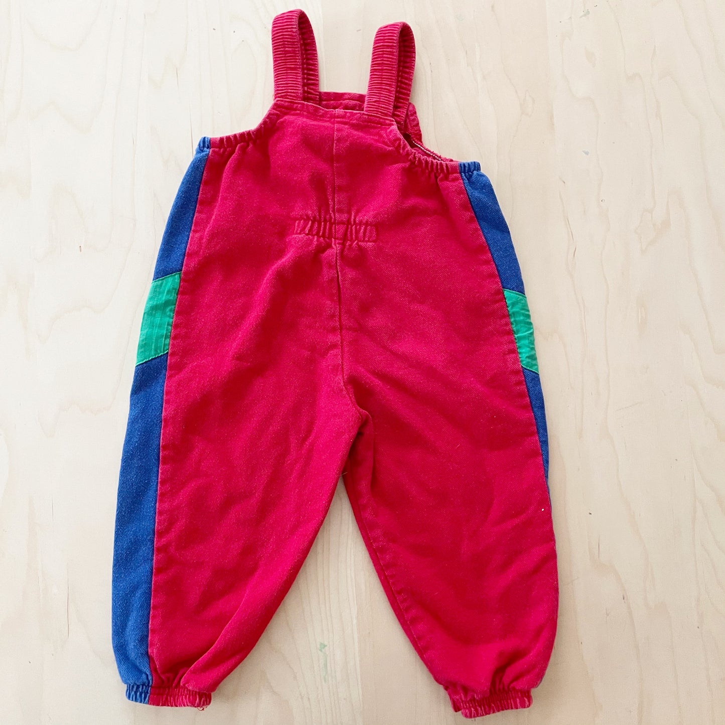OshKosh Painter Patch Bubble Overalls - Yellow Clover Vintage Kids Clothes
