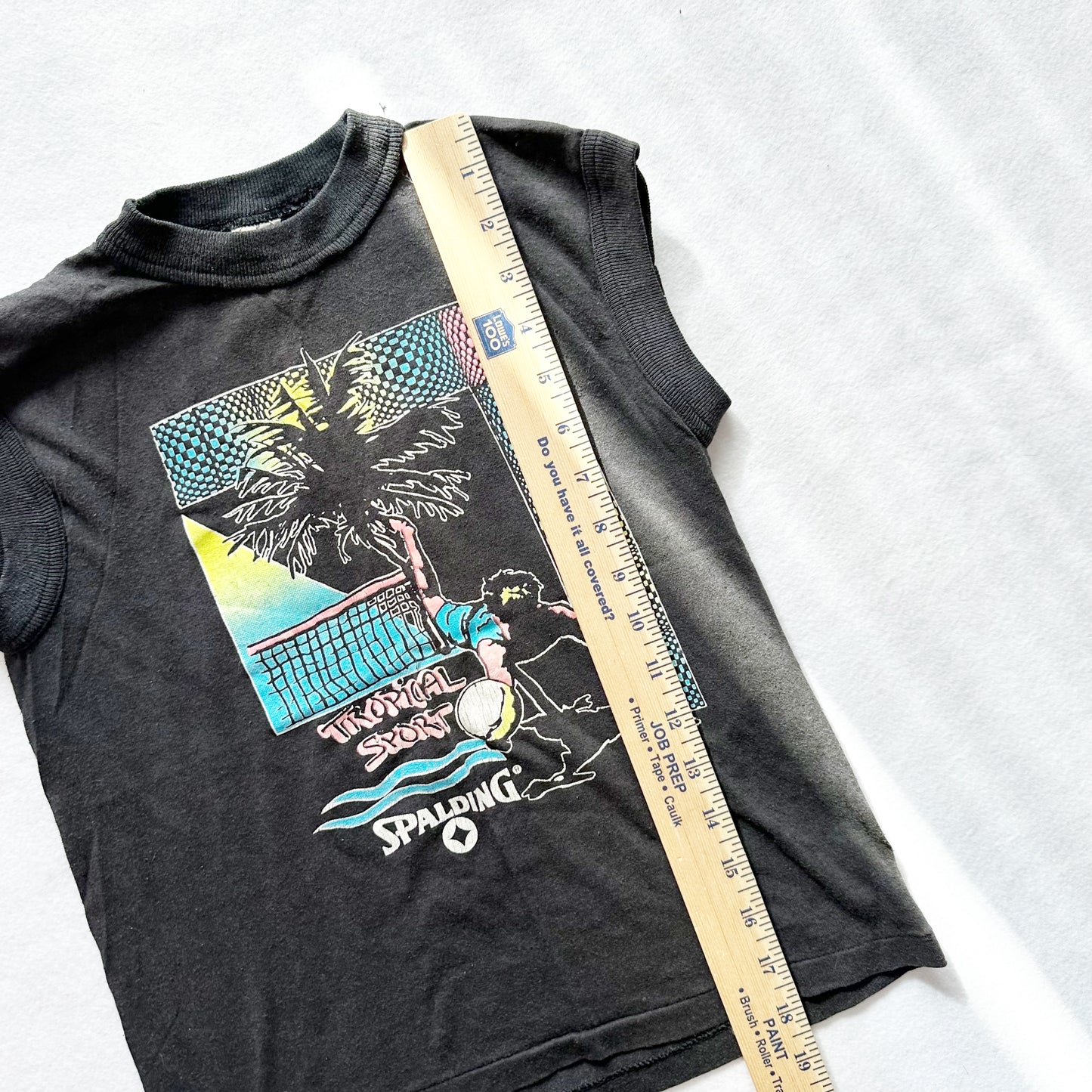 Spalding Volleyball Tank Top - Yellow Clover Vintage Kids Clothes