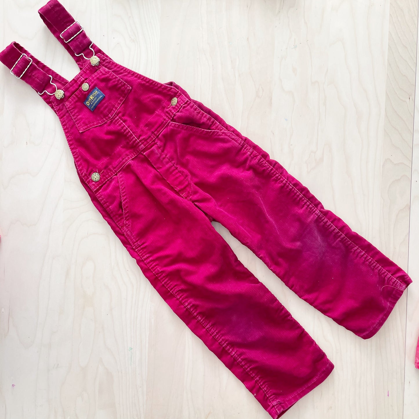 OshKosh Dark Red Fine Cord Overalls