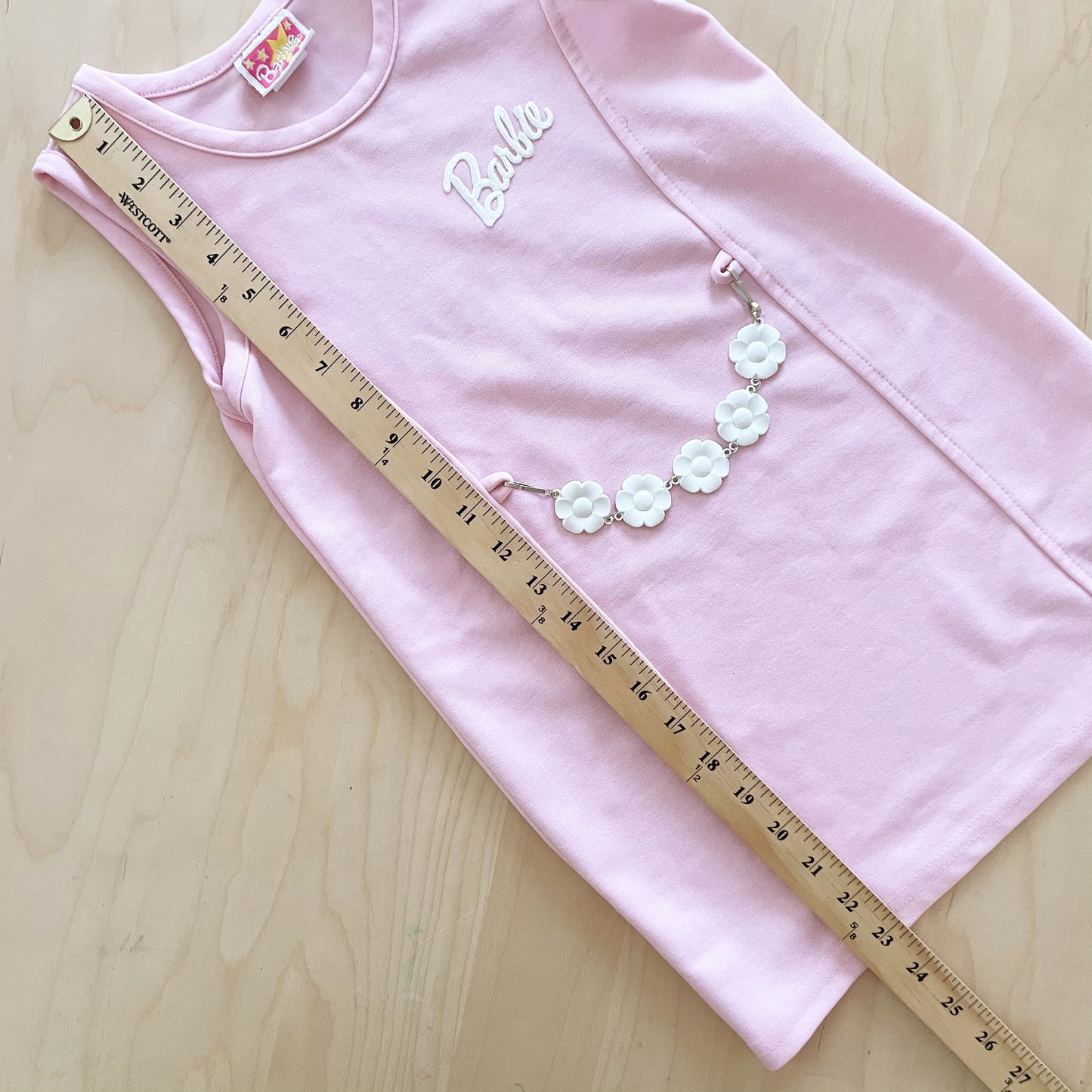 Vintage 1991 Girls Barbie Dress - Yellow Clover Vintage Kids Clothes