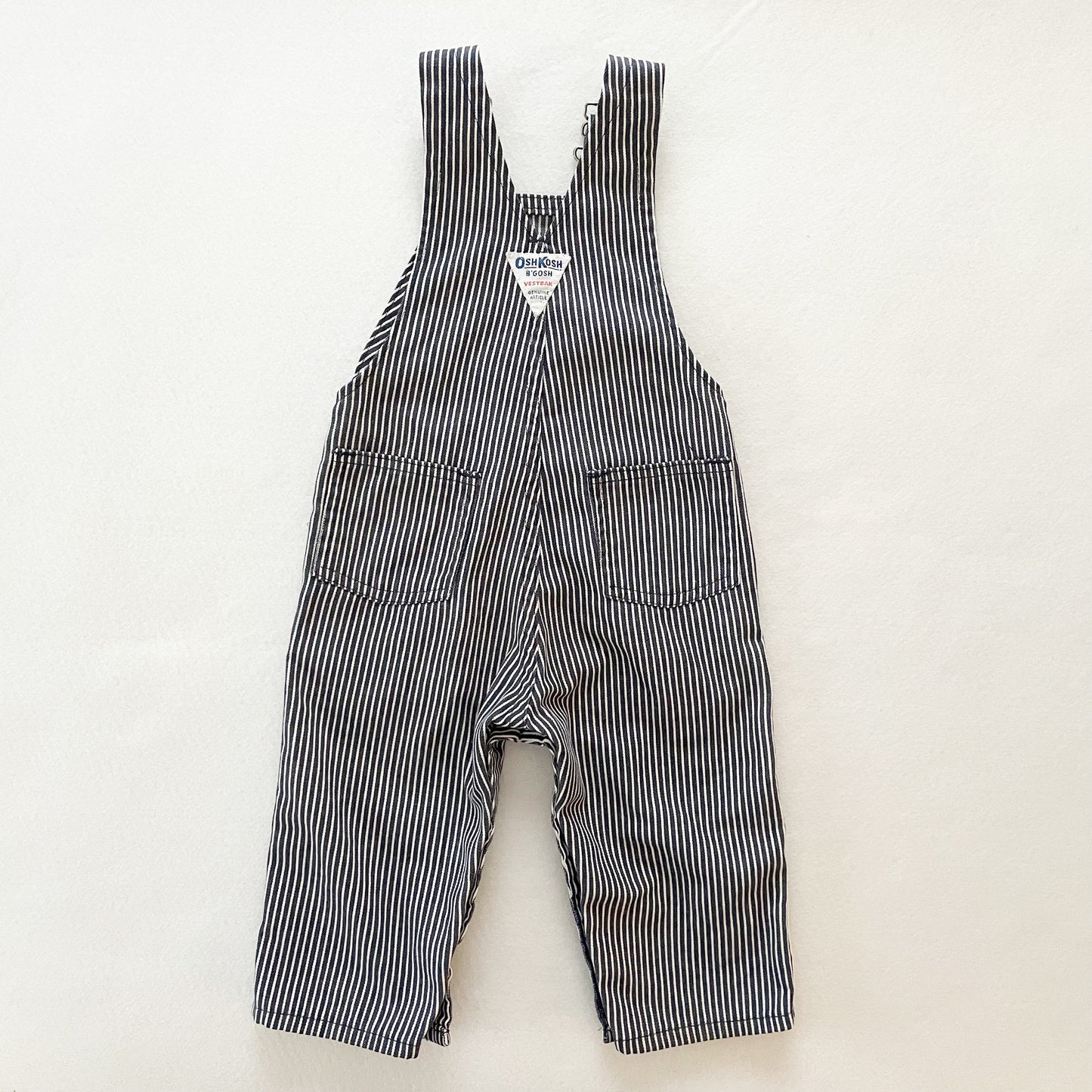 OshKosh Navy Hickory Stripe Overalls