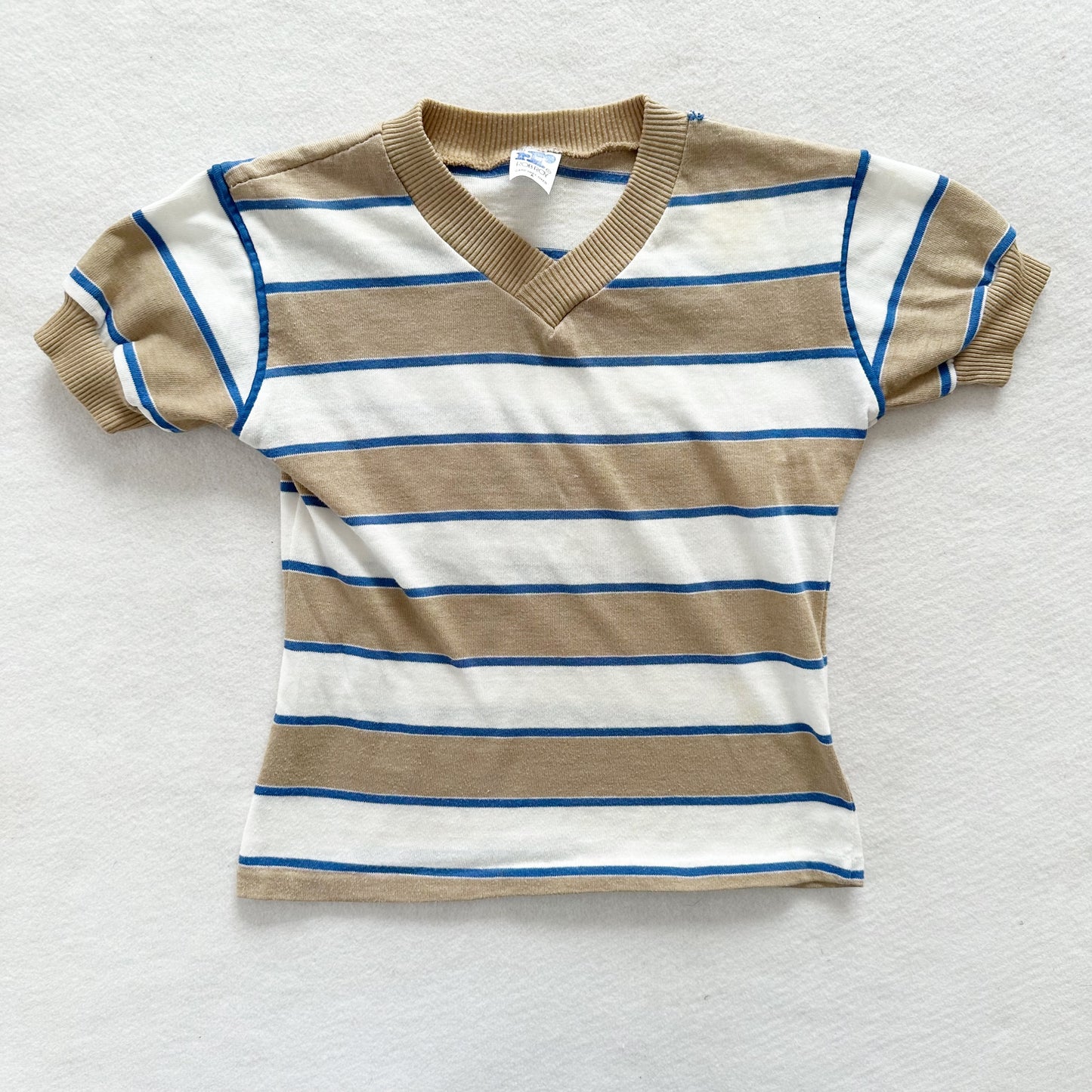 Rob Roy Striped Tee - Yellow Clover Vintage Kids Clothes
