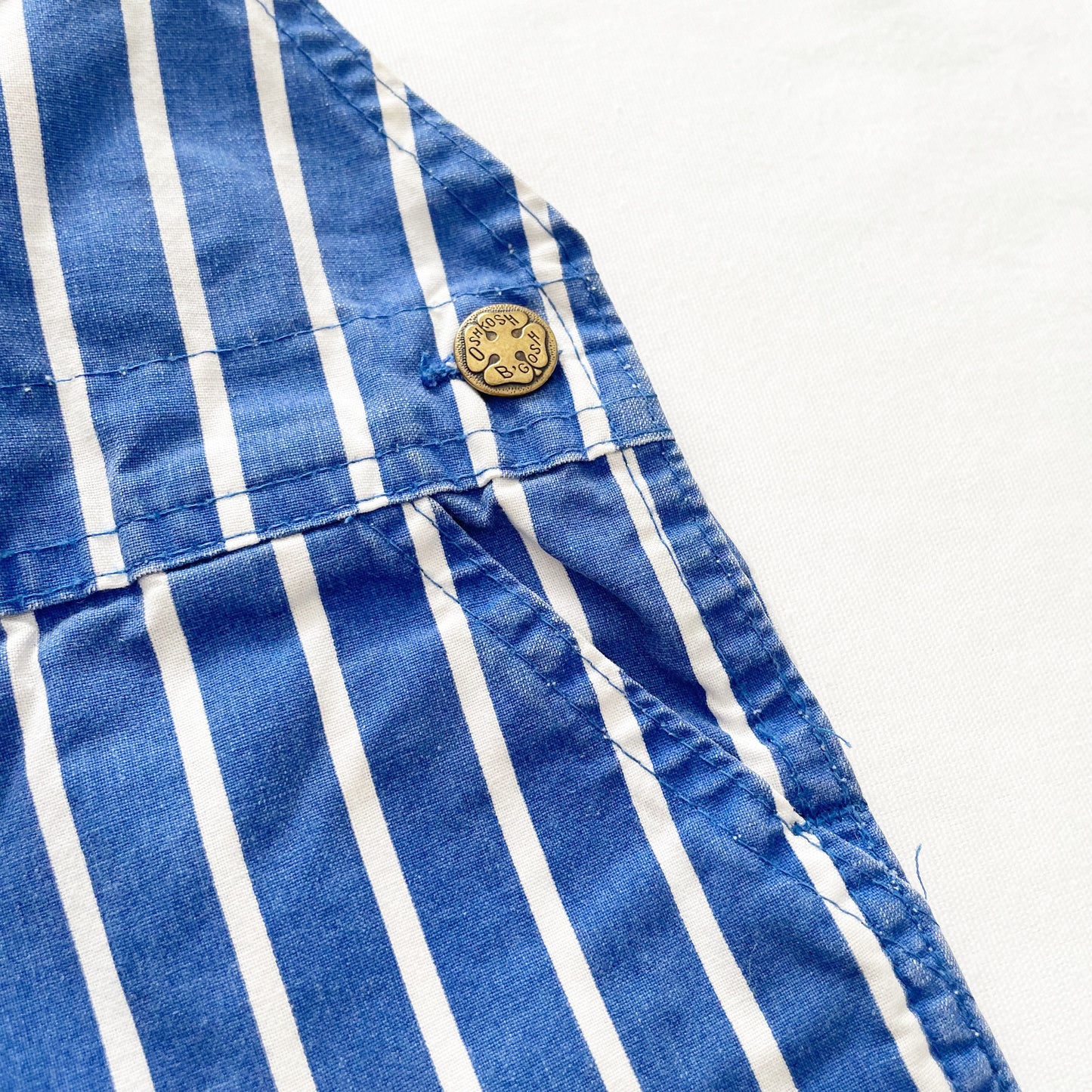 OshKosh Royal Blue Stripe Shortalls