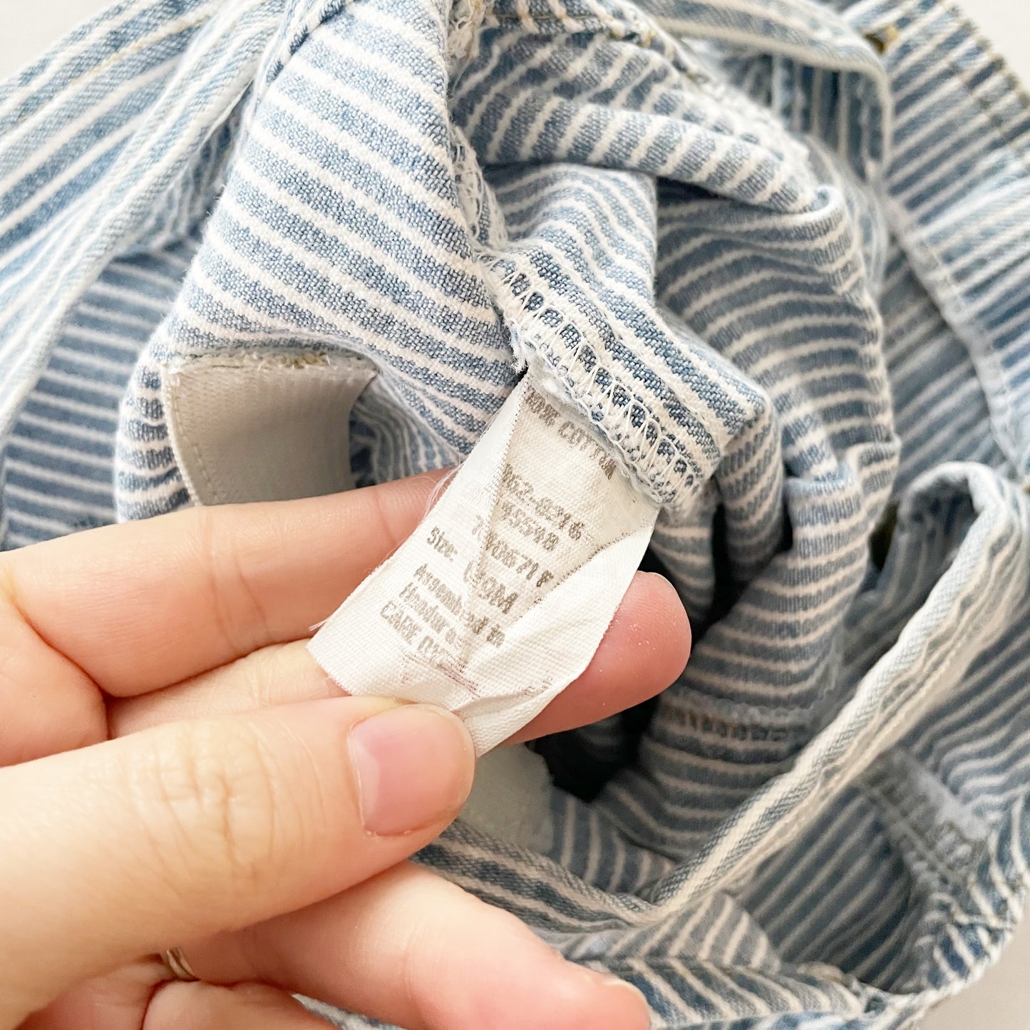 Baby B’gosh Hickory Stripe Bubble Overalls