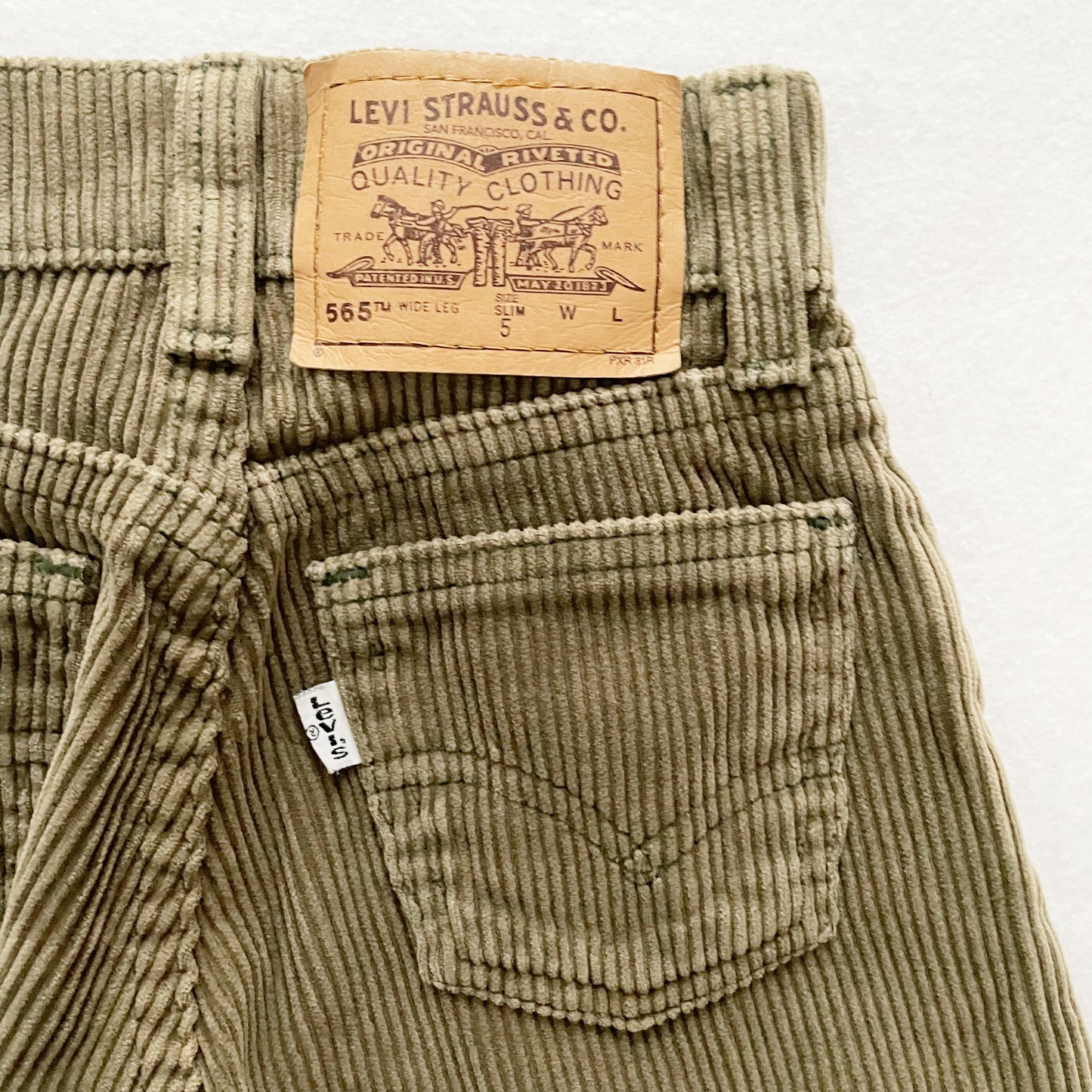 Levi’s Moss Green Chunky Cords