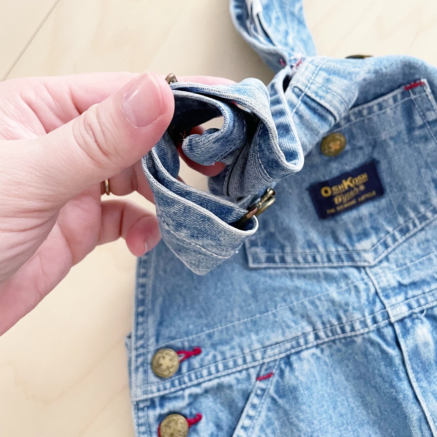 OshKosh Medium Light Wash Overalls