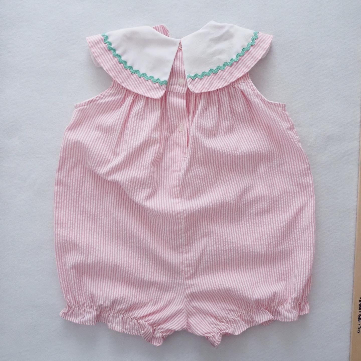 Samara Seersucker Bubble Romper