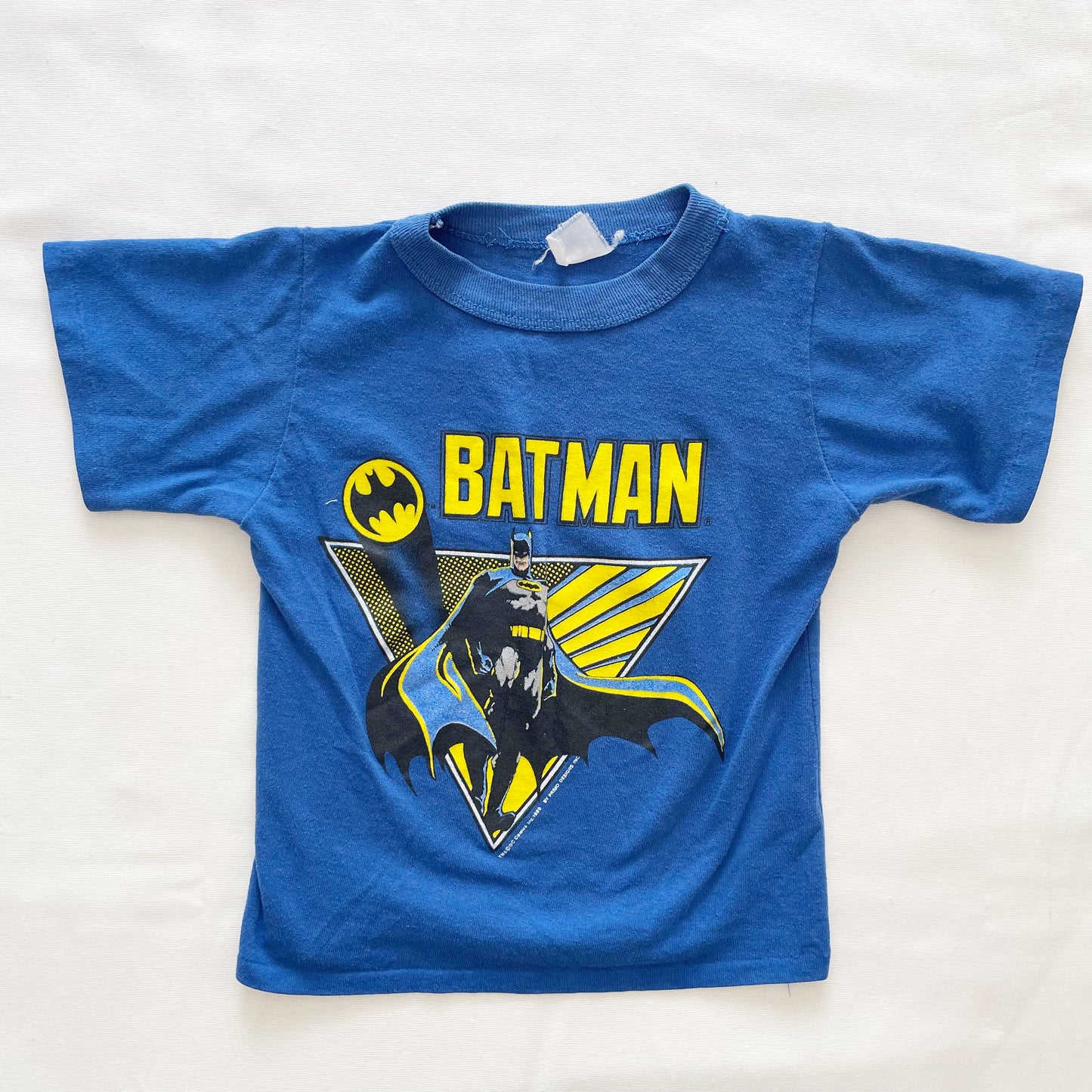 Vintage 1989 Batman Kids Graphic Tee - Yellow Clover Vintage Kids Clothes