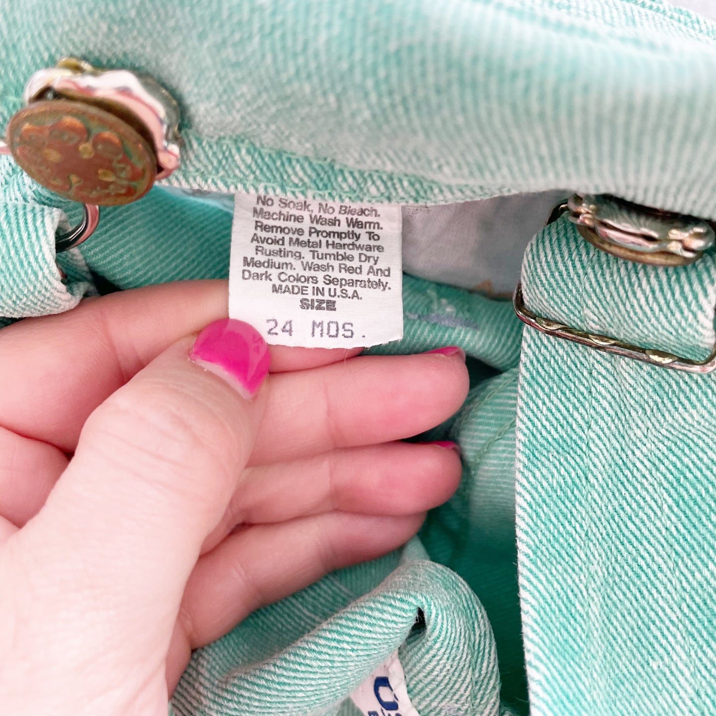 Captain OshKosh Mint Shortalls