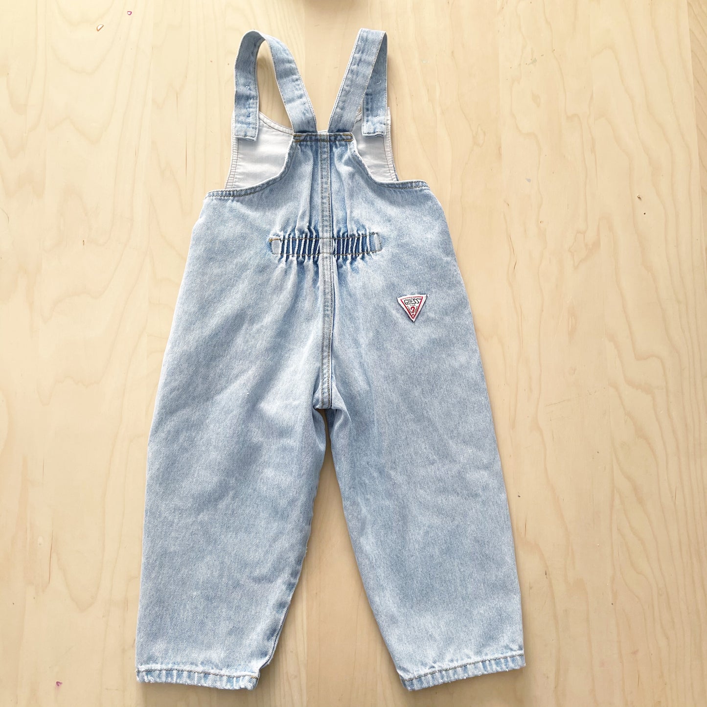 Vintage Guess Light Wash Button Overalls - Yellow Clover Vintage Kids Clothes