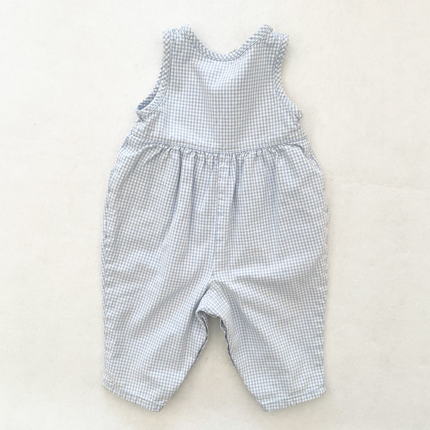 Baby B’gosh Gingham Romper Set - Yellow Clover Vintage Kids Clothes