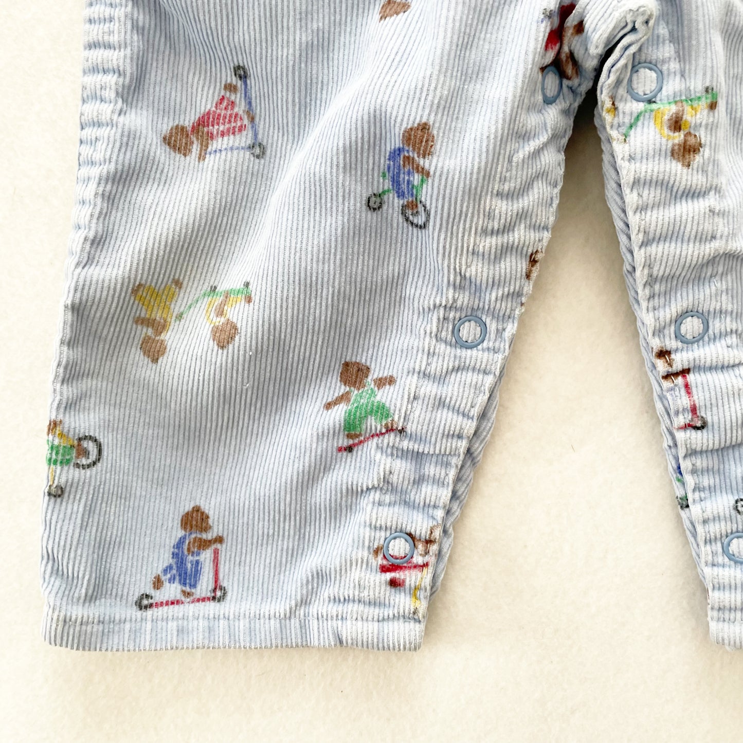 OshKosh Play Time Bears Overalls - Yellow Clover Vintage Kids Clothes