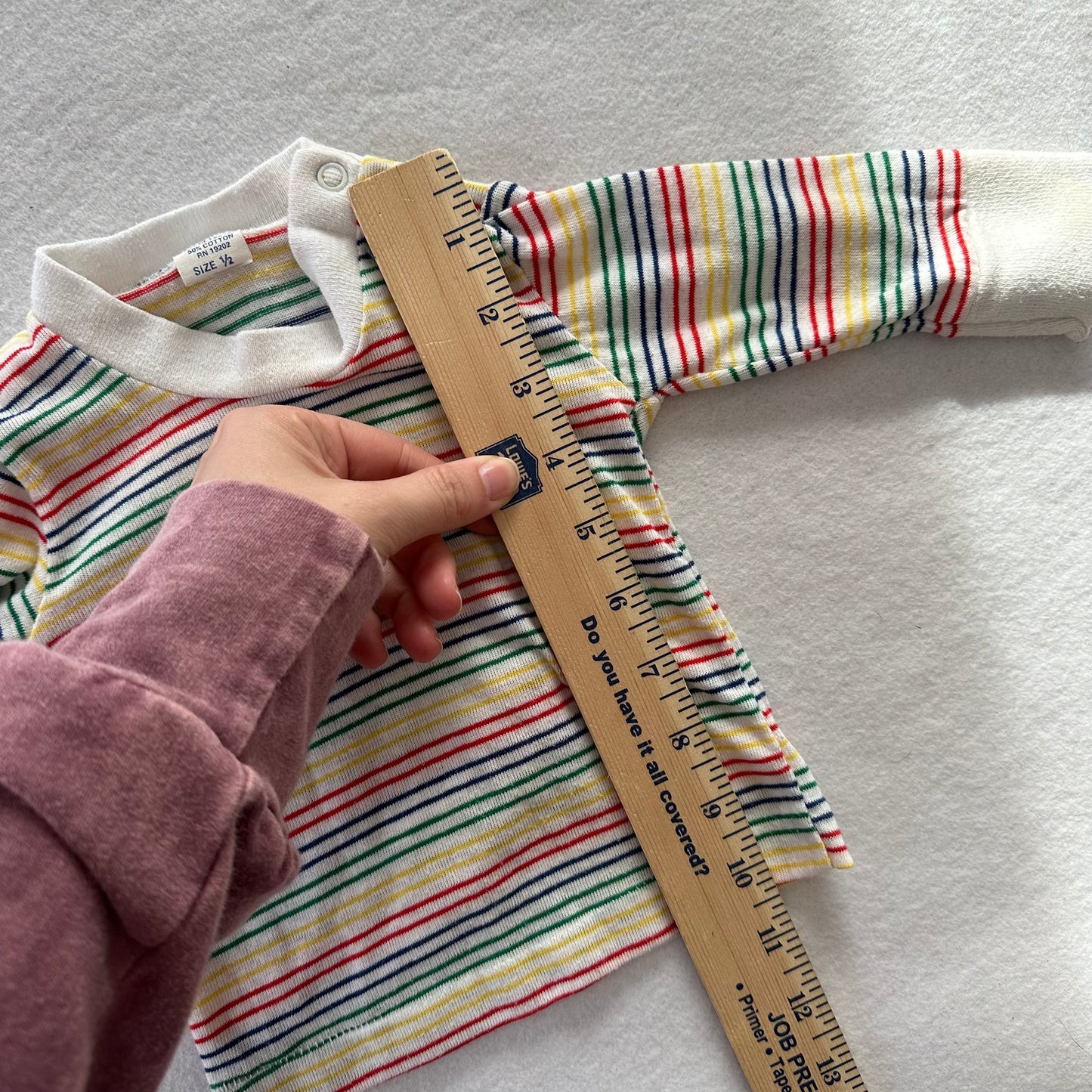 Toddletime Striped Tee - Yellow Clover Vintage Kids Clothes