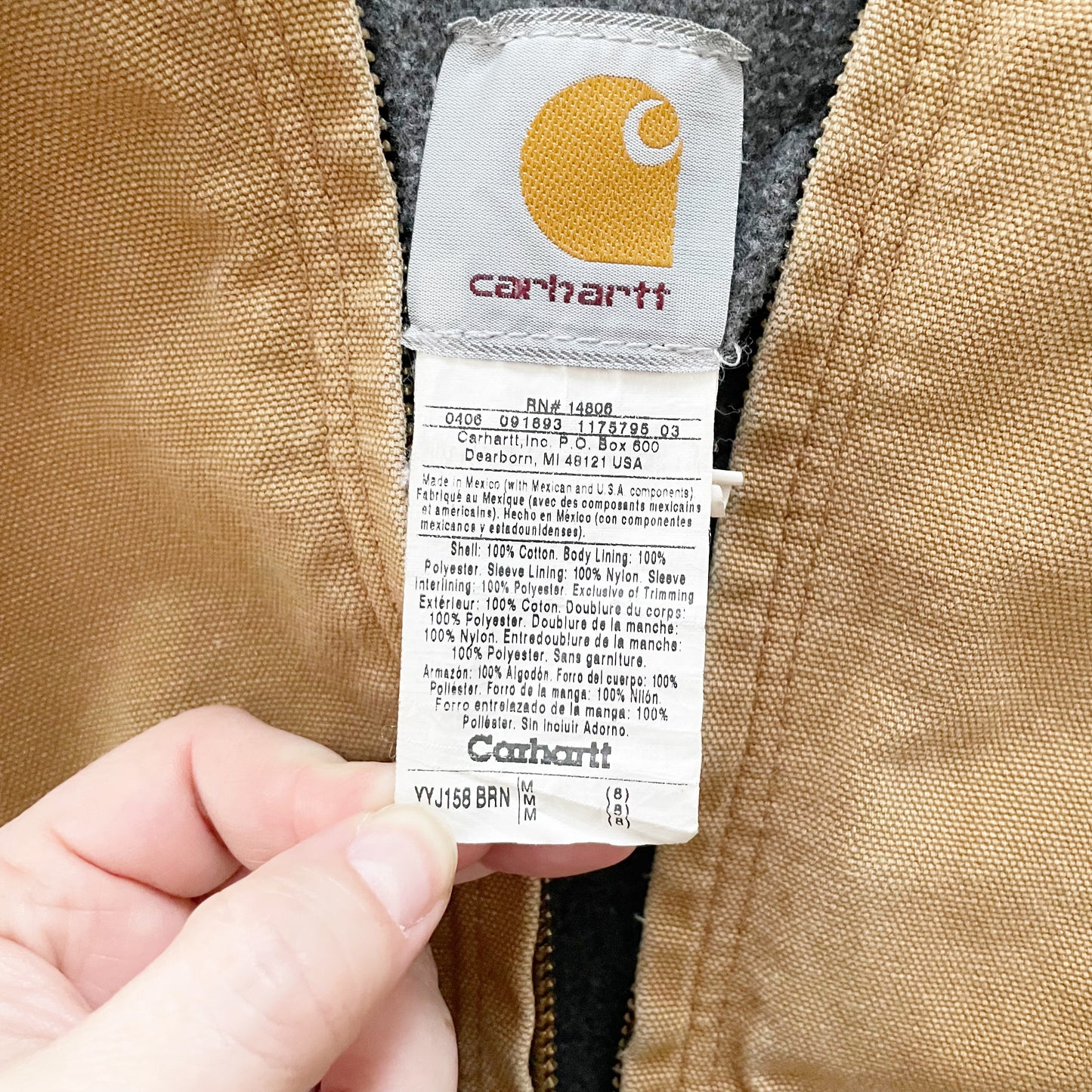 Carhartt Tan Work Coat - Yellow Clover Vintage Kids Clothes