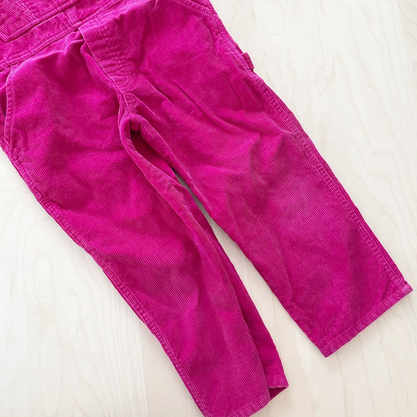 Vintage OshKosh Cranberry Cord Overalls