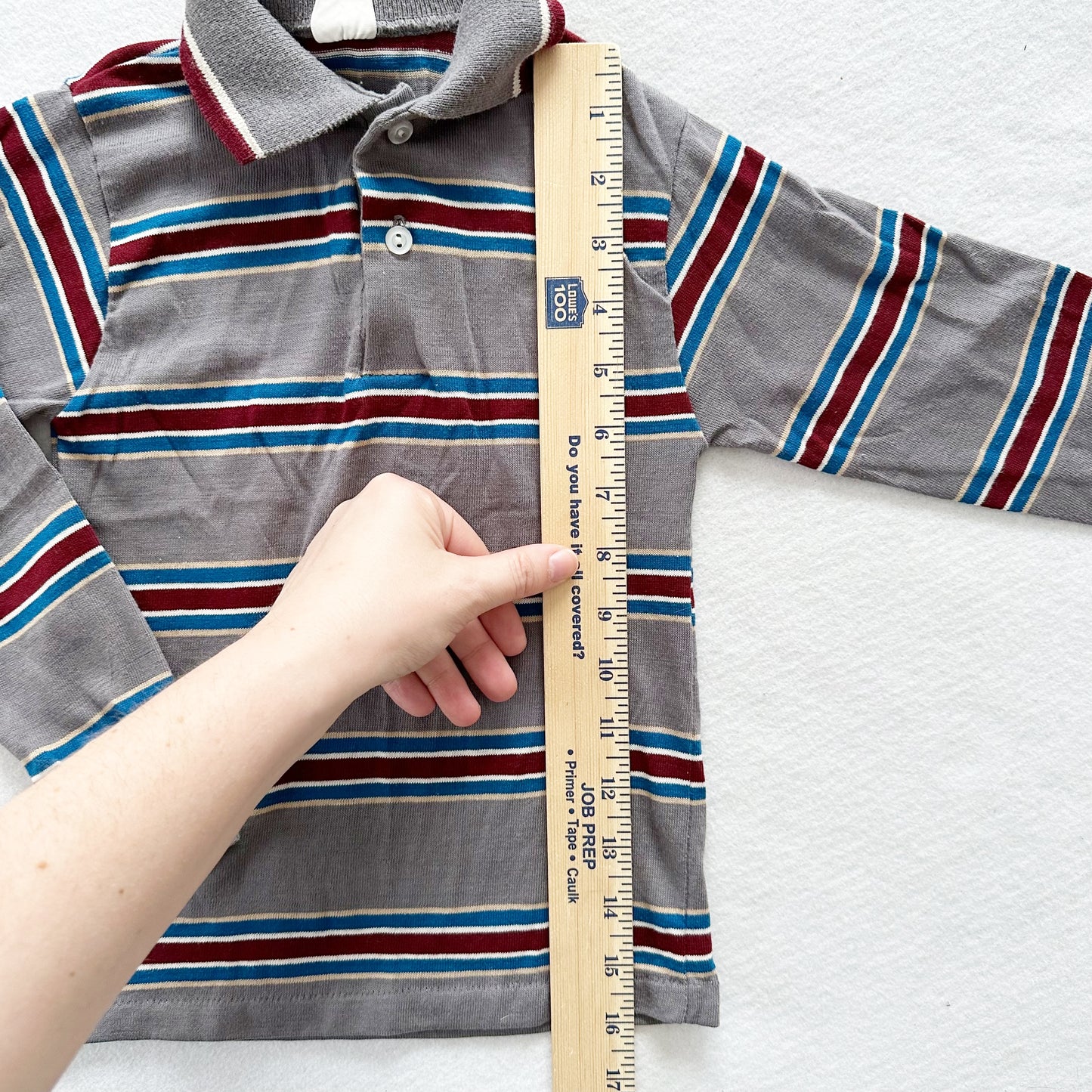 JC Penney Striped Long Sleeve Polo - Yellow Clover Vintage Kids Clothes