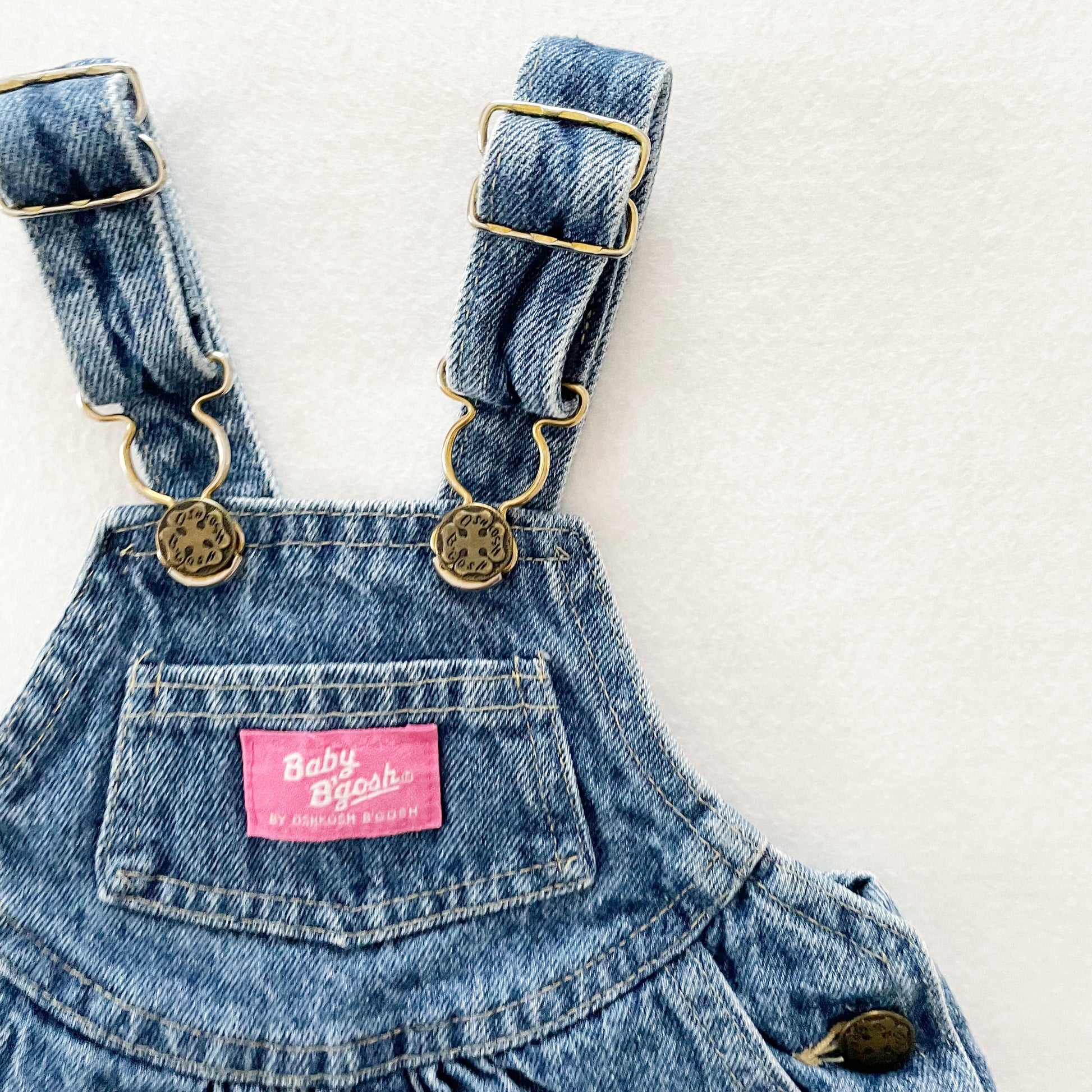 Baby B’gosh Medium Wash Buckle Bubble - Yellow Clover Vintage Kids Clothes