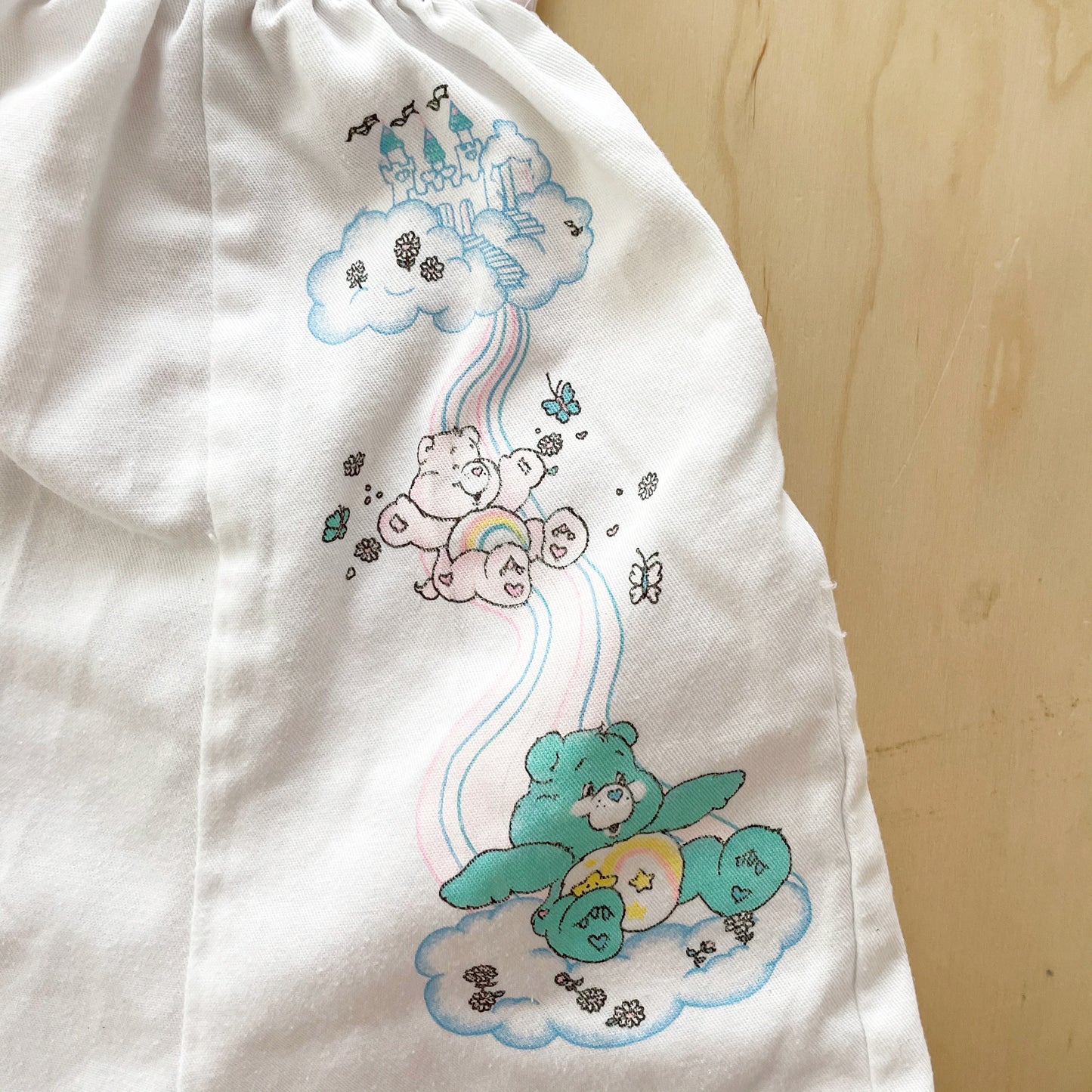 Vintage Care Bears Romper - Yellow Clover Vintage Kids Clothes