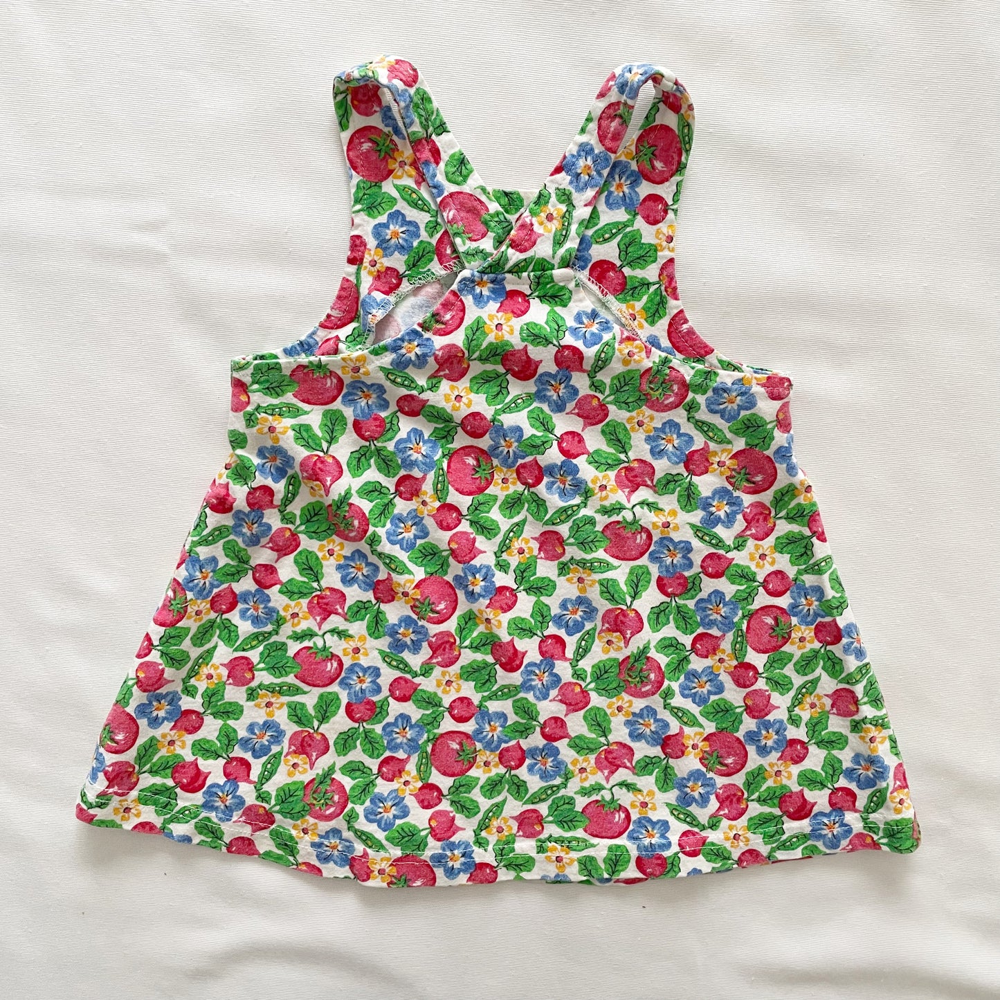 OshKosh Veggie Floral Jersey Tunic - Yellow Clover Vintage Kids Clothes