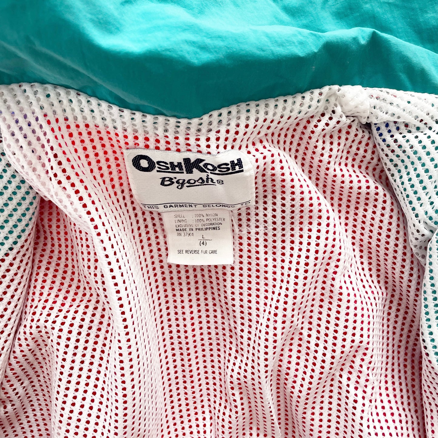 OshKosh Nylon Colorblock Jacket - Yellow Clover Vintage Kids Clothes