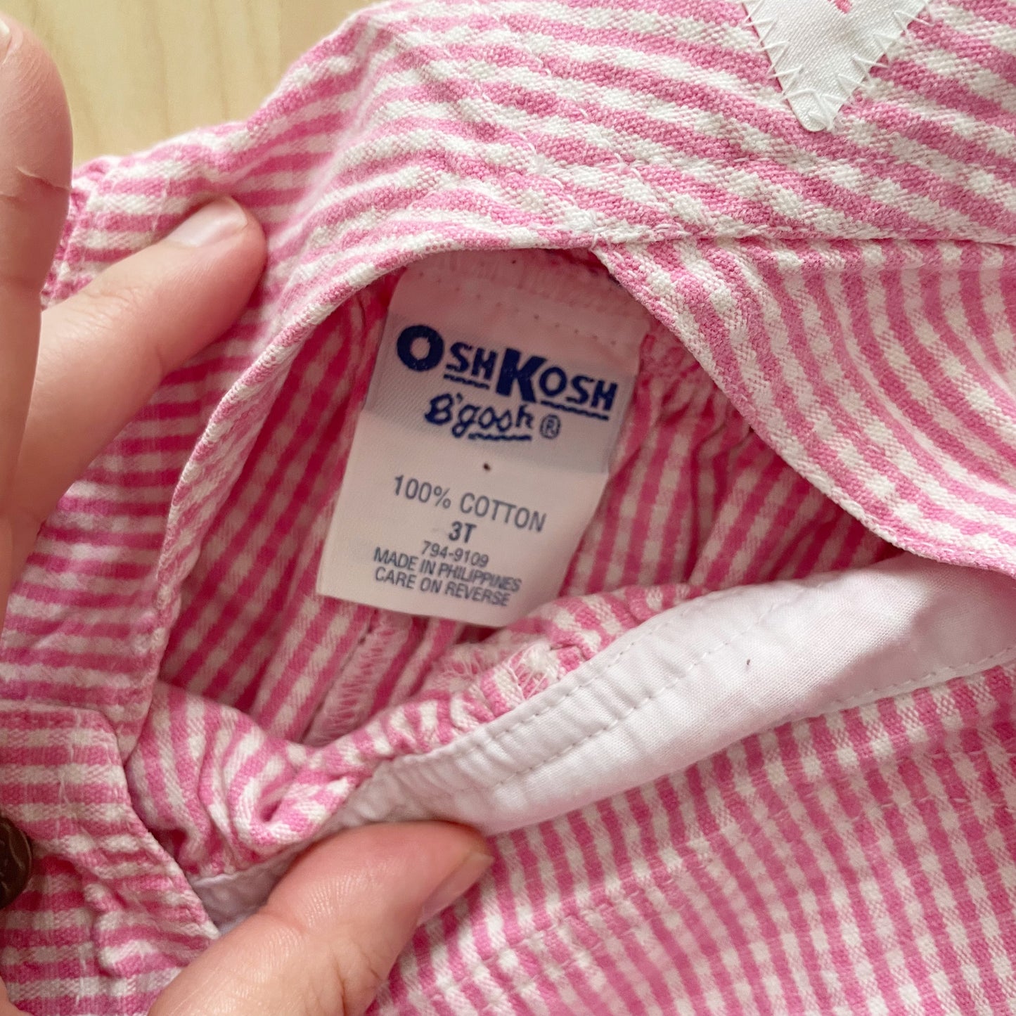 OshKosh Gingham Embroidered Shortalls - Yellow Clover Vintage Kids Clothes