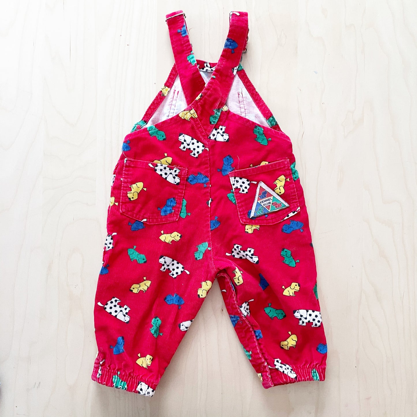 Vintage OshKosh Kennel Club Dog Overalls - Yellow Clover Vintage Kids Clothes