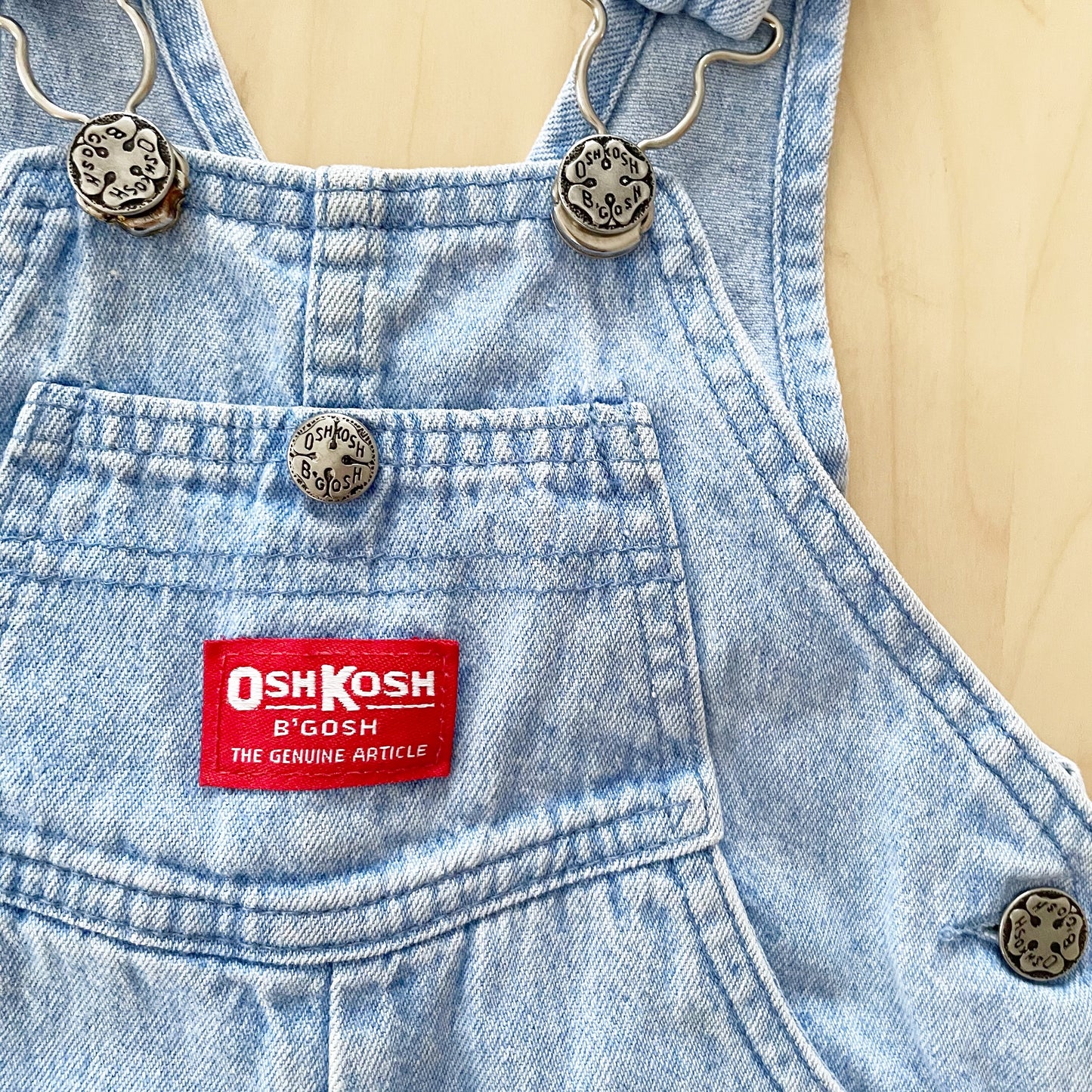 OshKosh Light Wash Denim Shortalls