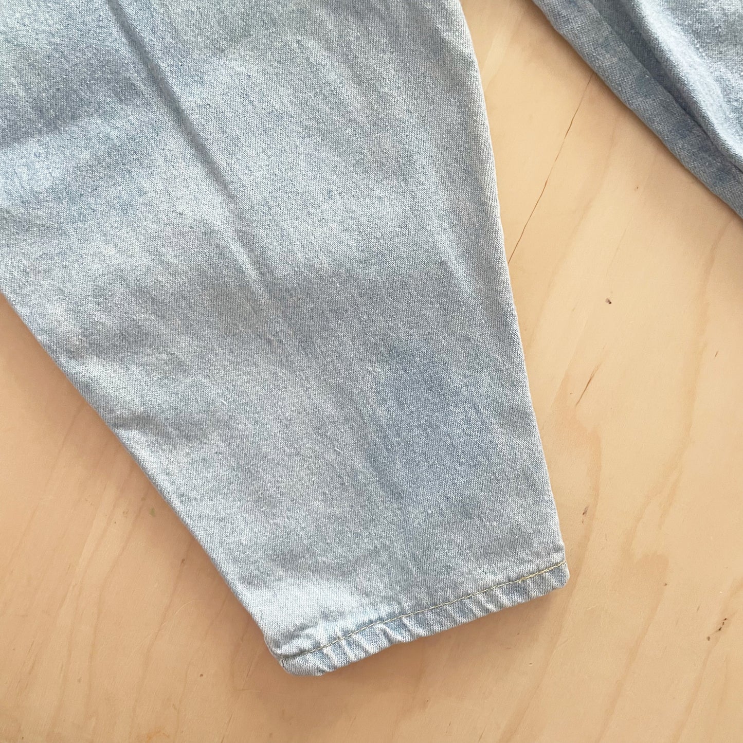 OshKosh Light Wash Bubble Overalls - Yellow Clover Vintage Kids Clothes