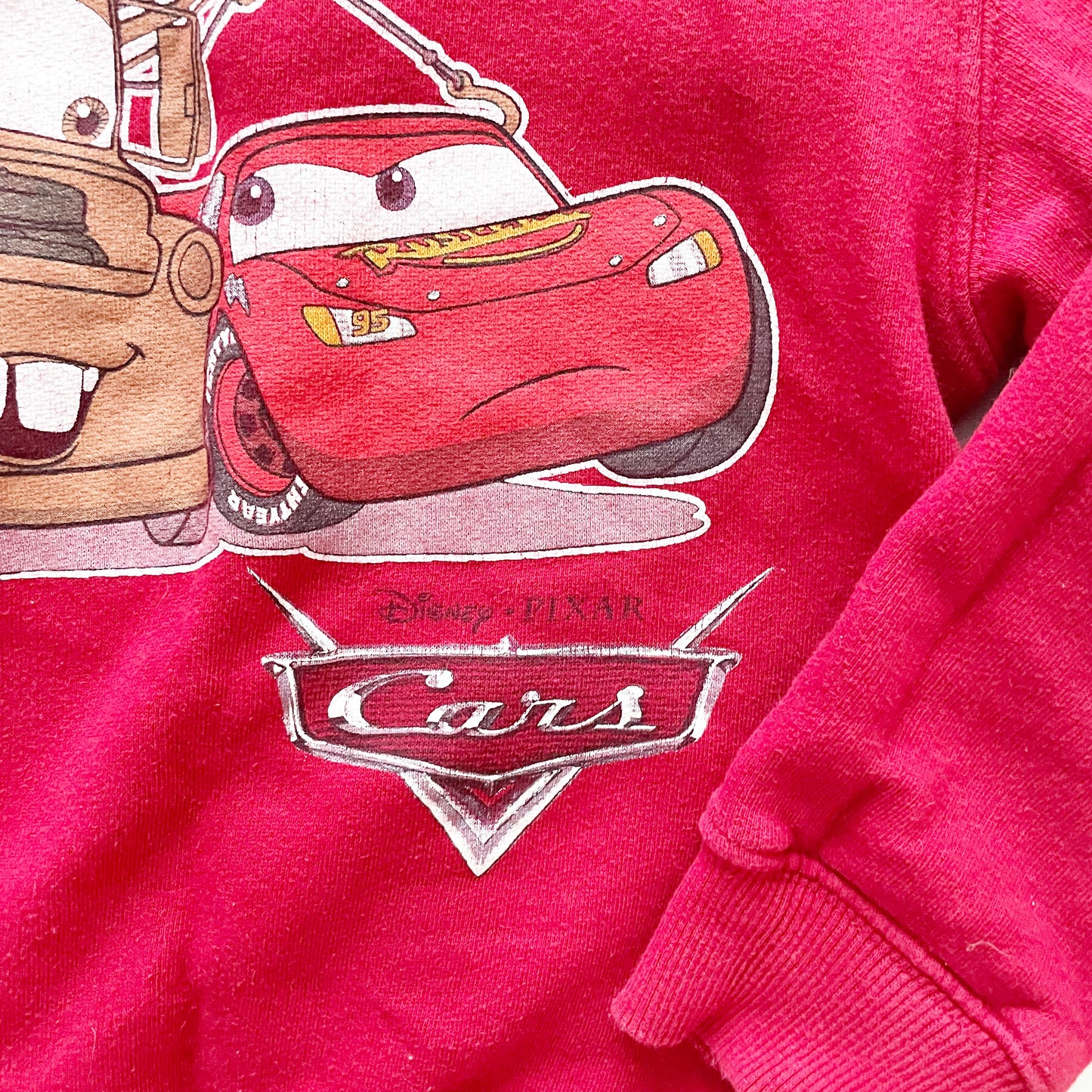 Disney Store Cars Sweatshirt - Yellow Clover Vintage Kids Clothes