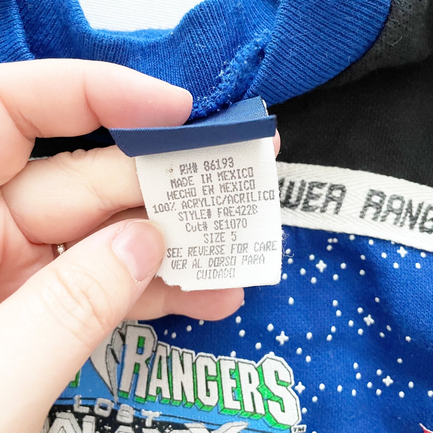 Power Rangers Lost Galaxy Sweatshirt • 5y - Yellow Clover Vintage Kids Clothes