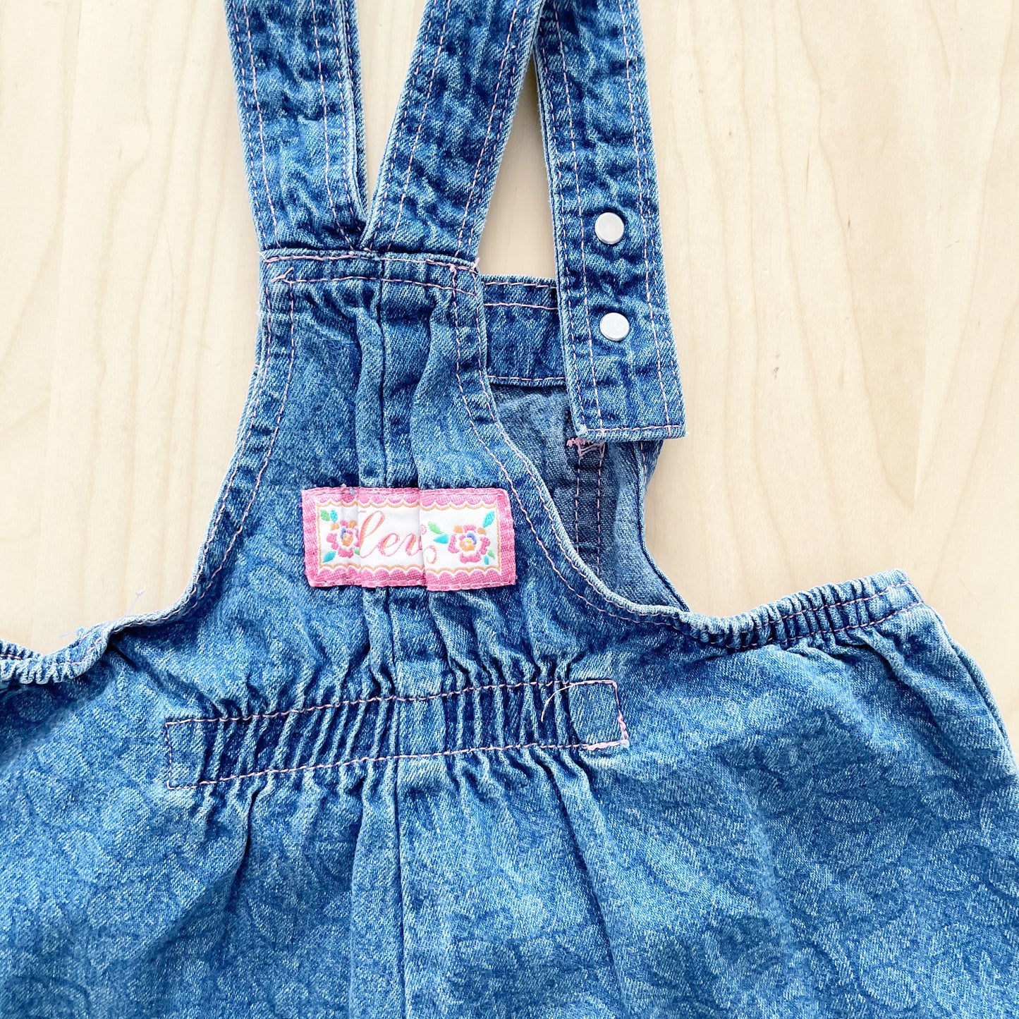 Little Levi’s Floral Denim Overalls