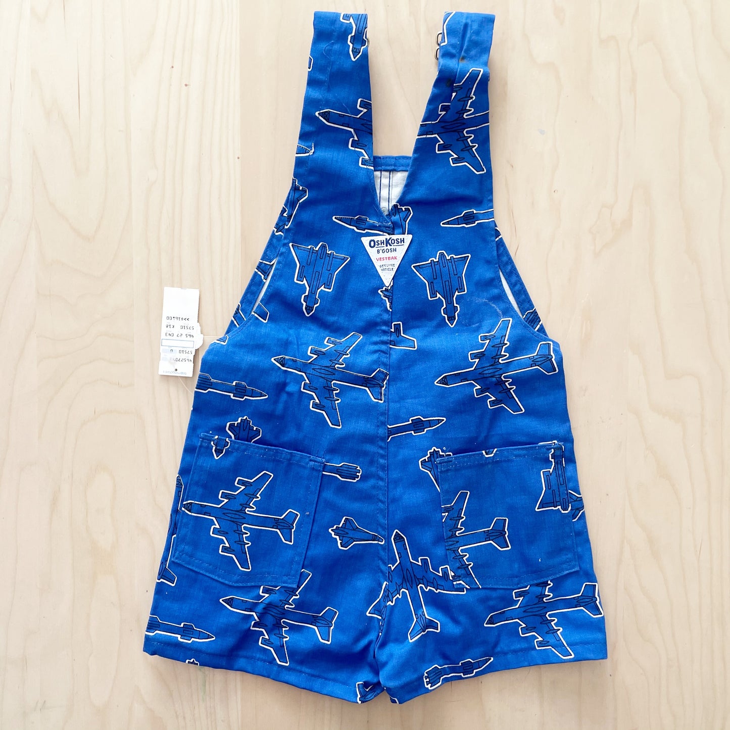 OshKosh Jet Airplane Print Shortalls