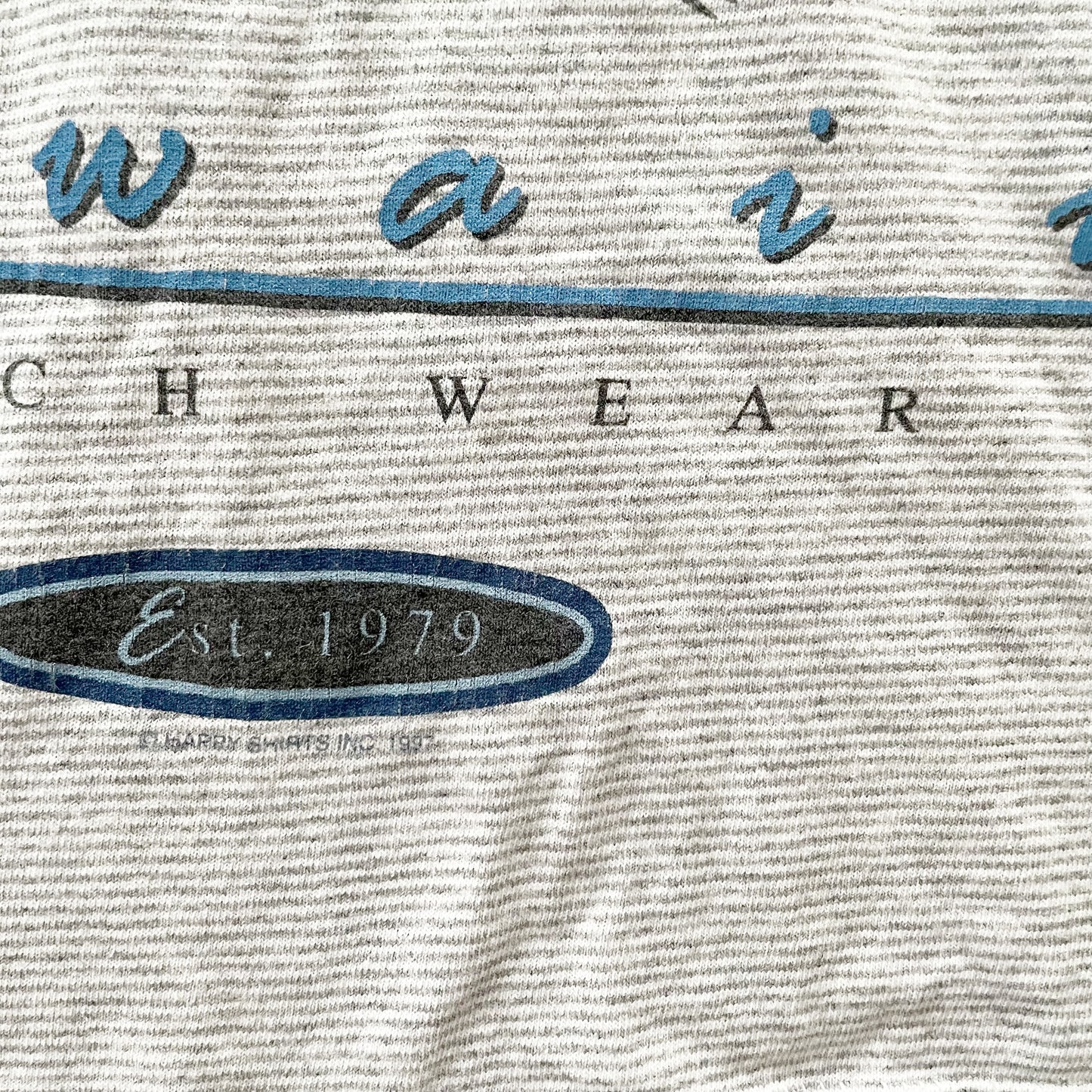 Gecko Hawaii Stripe Graphic Tee - Yellow Clover Vintage Kids Clothes
