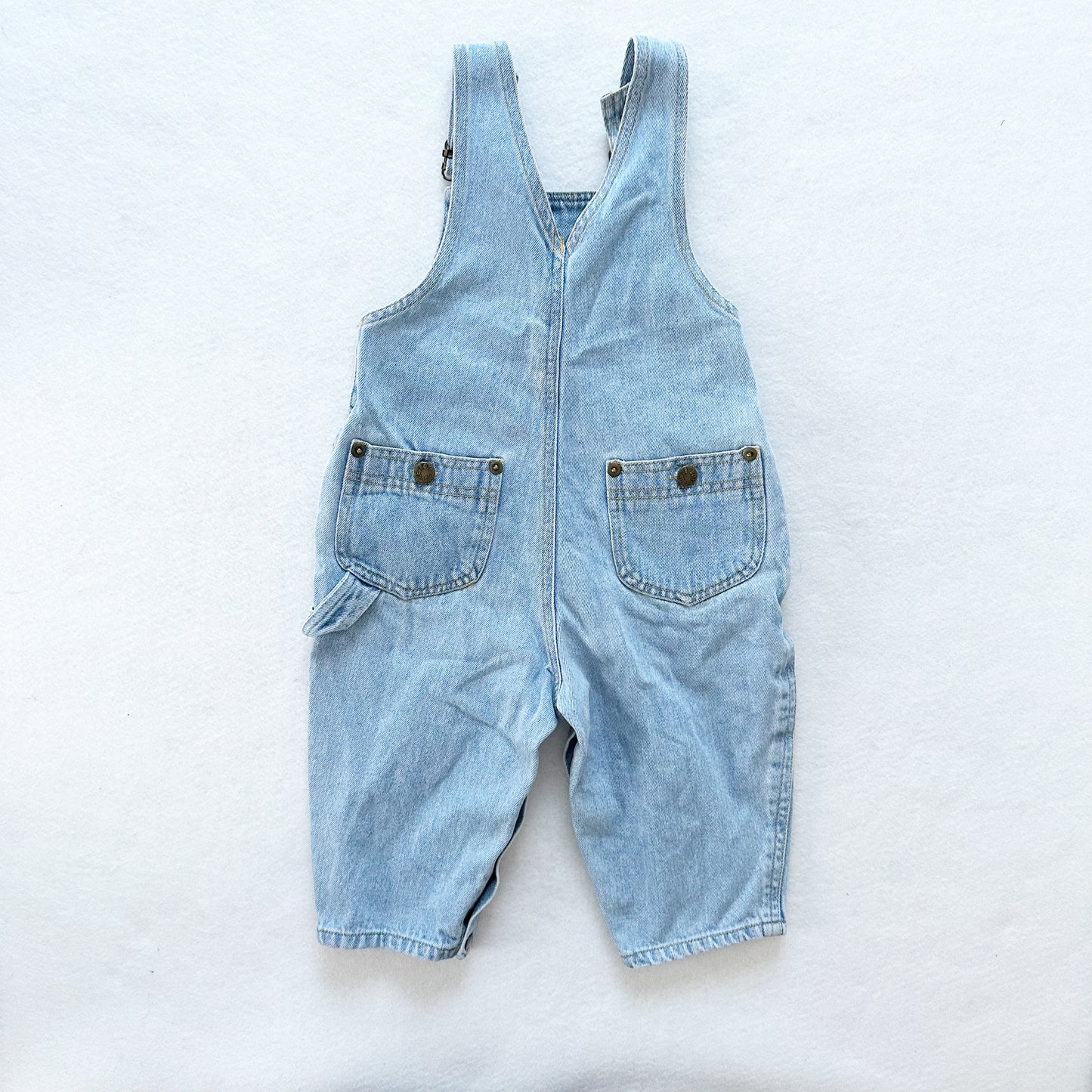 Bugle Boy Lighter Wash Overalls