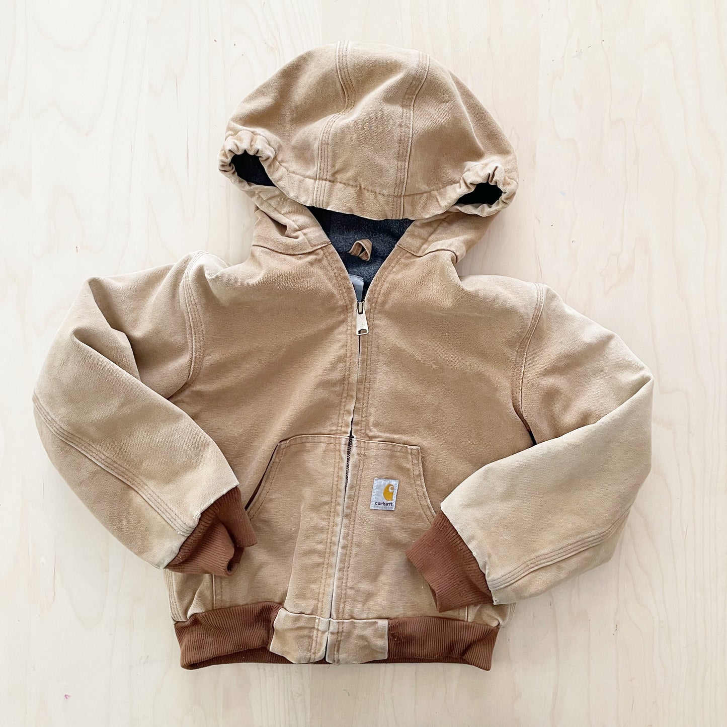 Carhartt Tan Work Coat - Yellow Clover Vintage Kids Clothes
