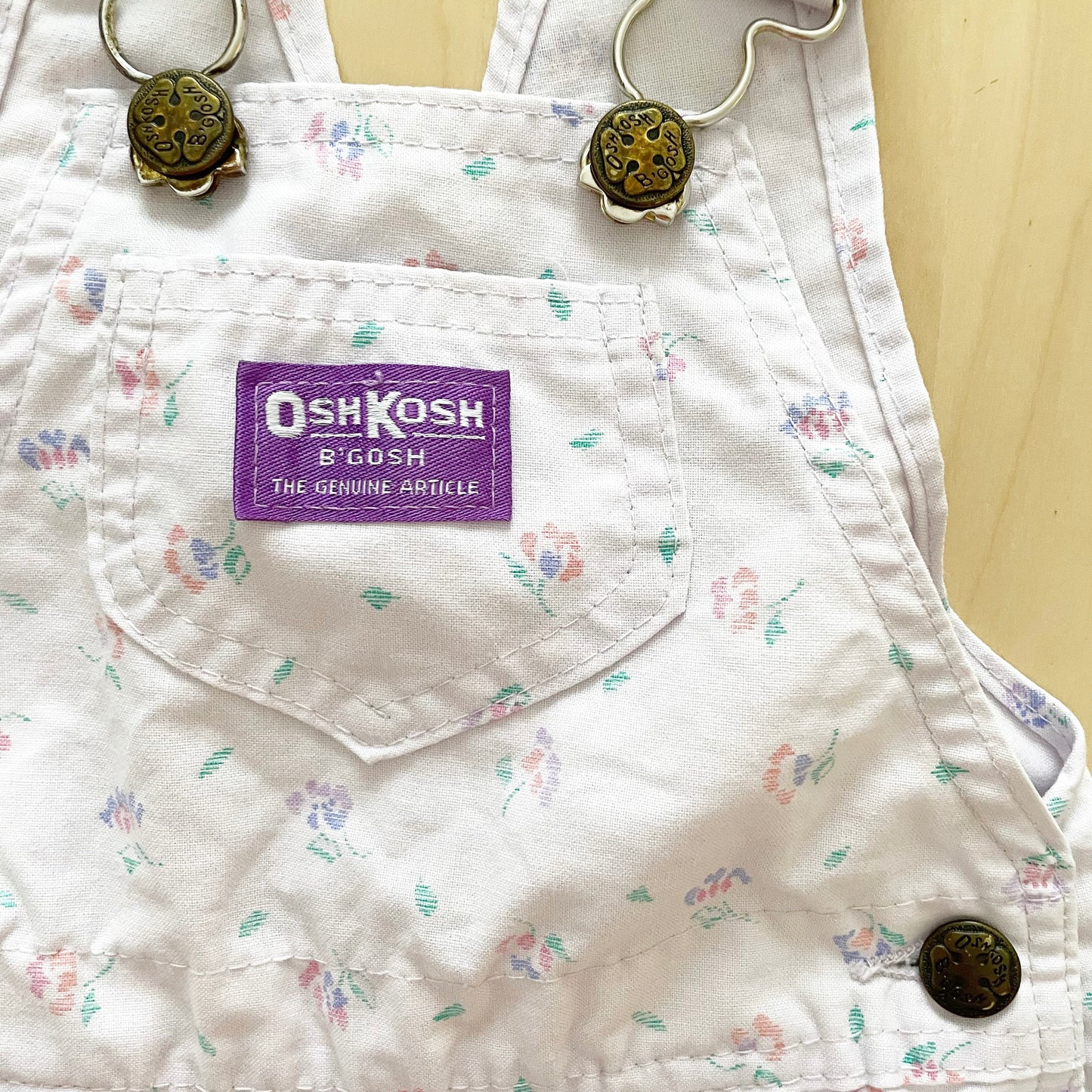 OshKosh Light Purple Floral Shortalls