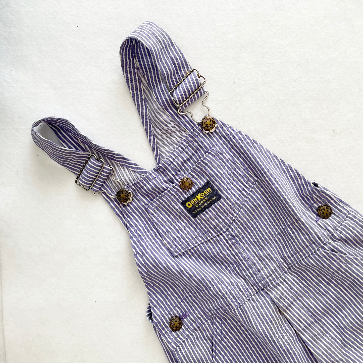 OshKosh Purple Hickory Overalls - Yellow Clover Vintage Kids Clothes