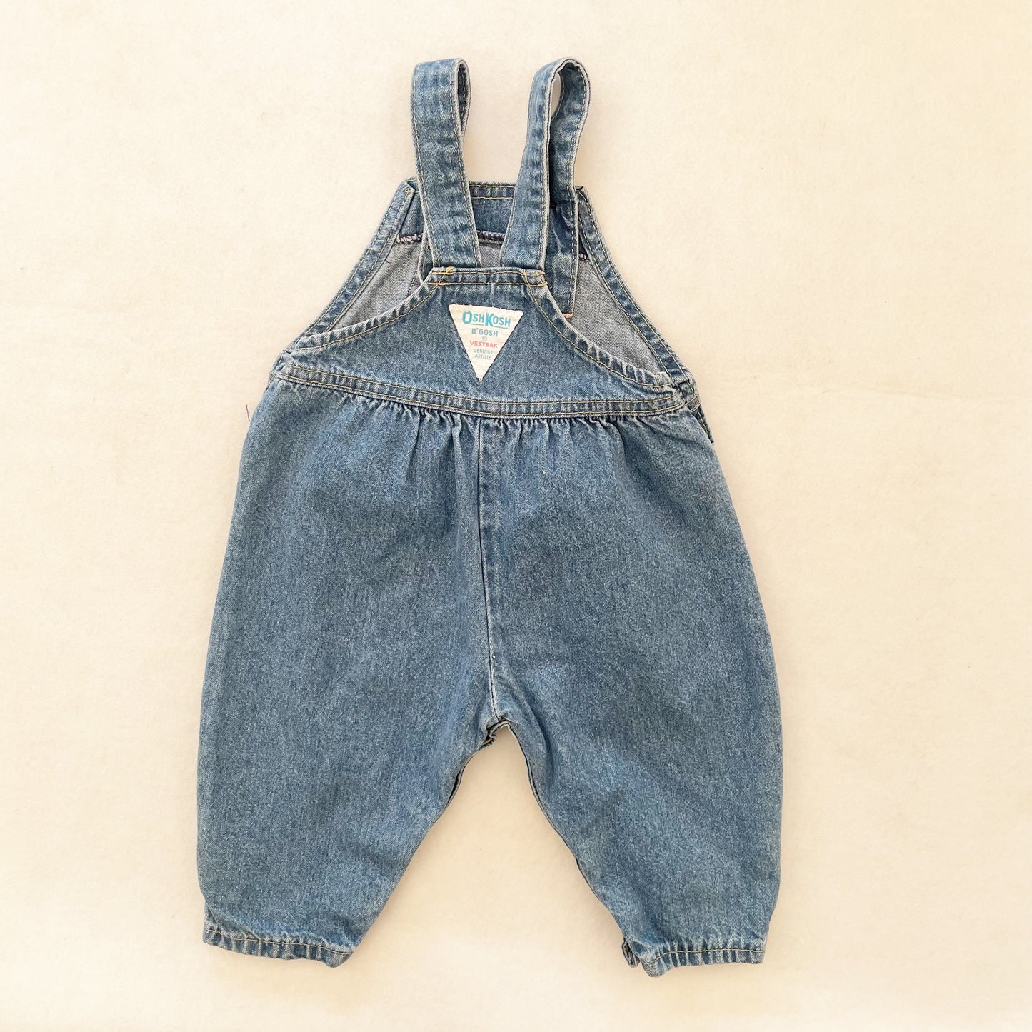 OshKosh Denim Bubble Overalls - Yellow Clover Vintage Kids Clothes