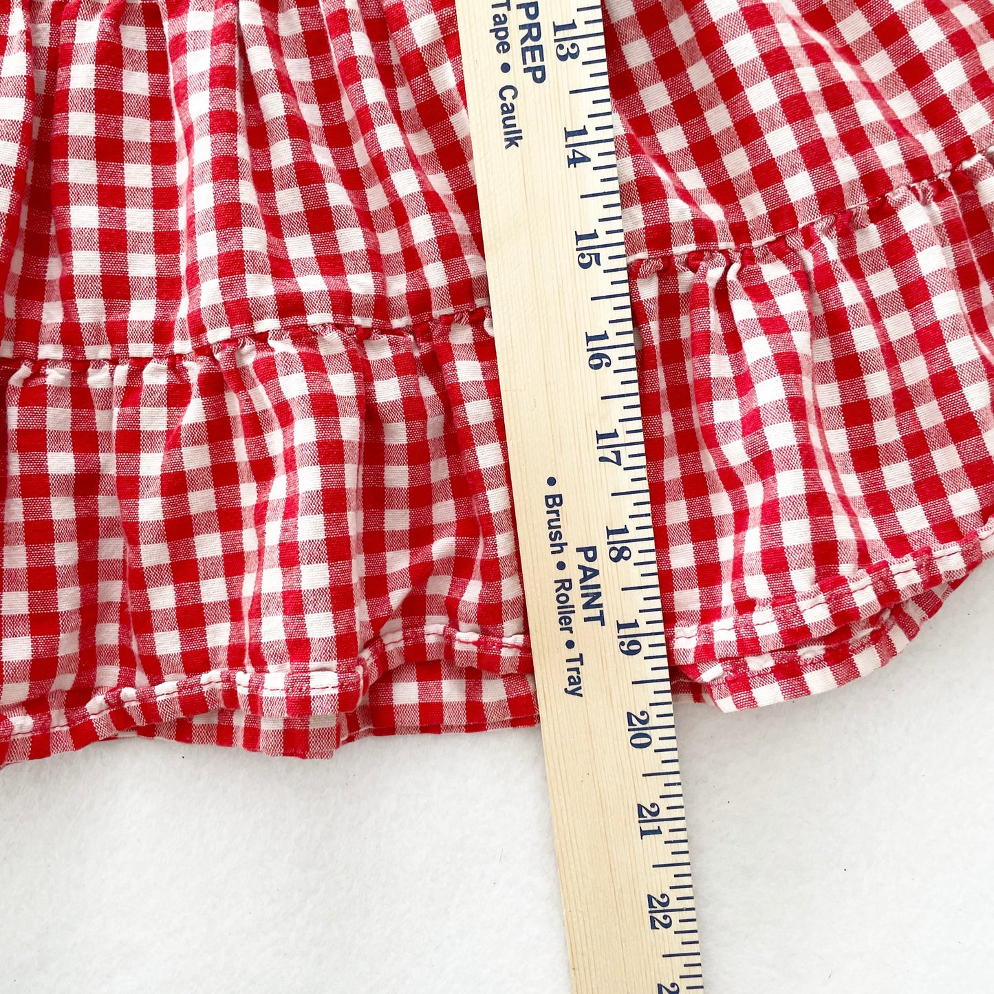 OshKosh Gingham Embroidered Dress - Yellow Clover Vintage Kids Clothes