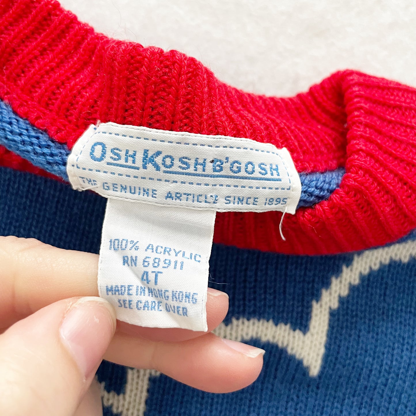 OshKosh Sailor Boy Sweater - Yellow Clover Vintage Kids Clothes