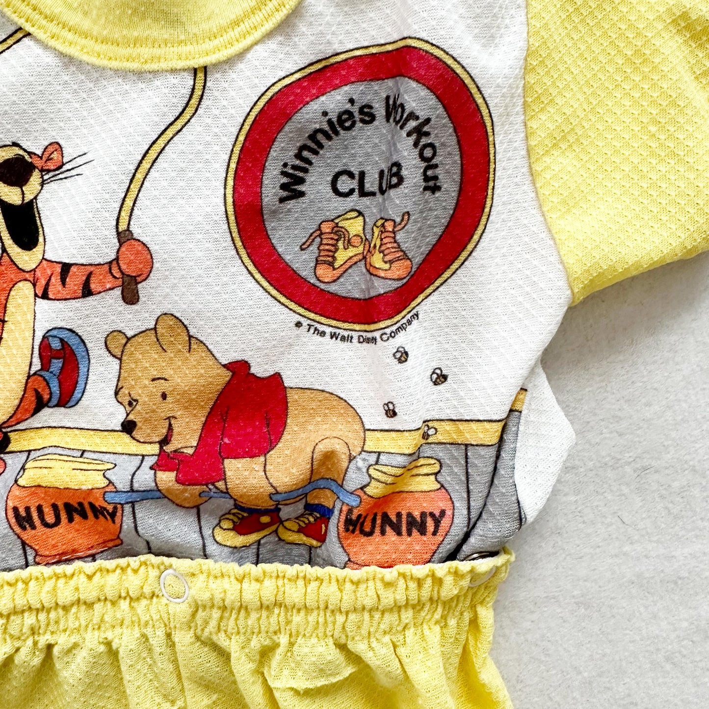 Winnie’s Workout Club Pajamas - Yellow Clover Vintage Kids Clothes