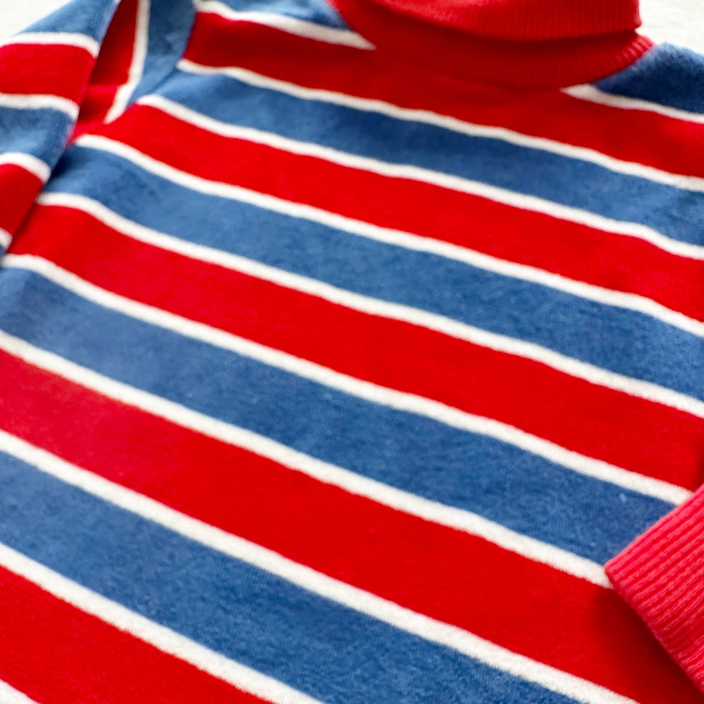 Healthtex Velour Striped Top - Yellow Clover Vintage Kids Clothes