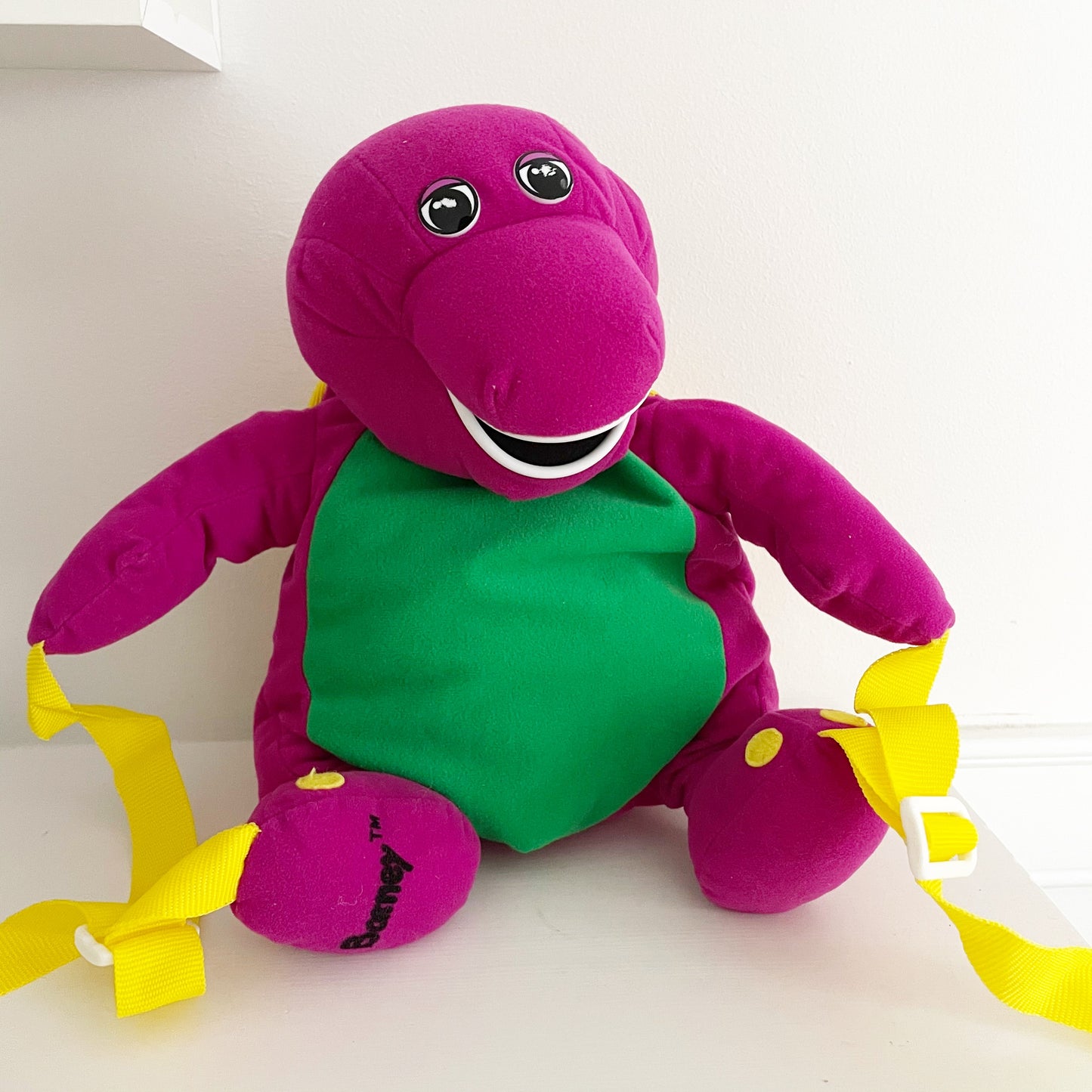 Vintage Barney Plush Backpack