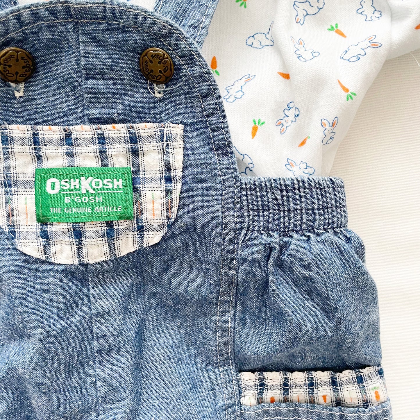 OshKosh Carrots and Bunnies Overalls Set